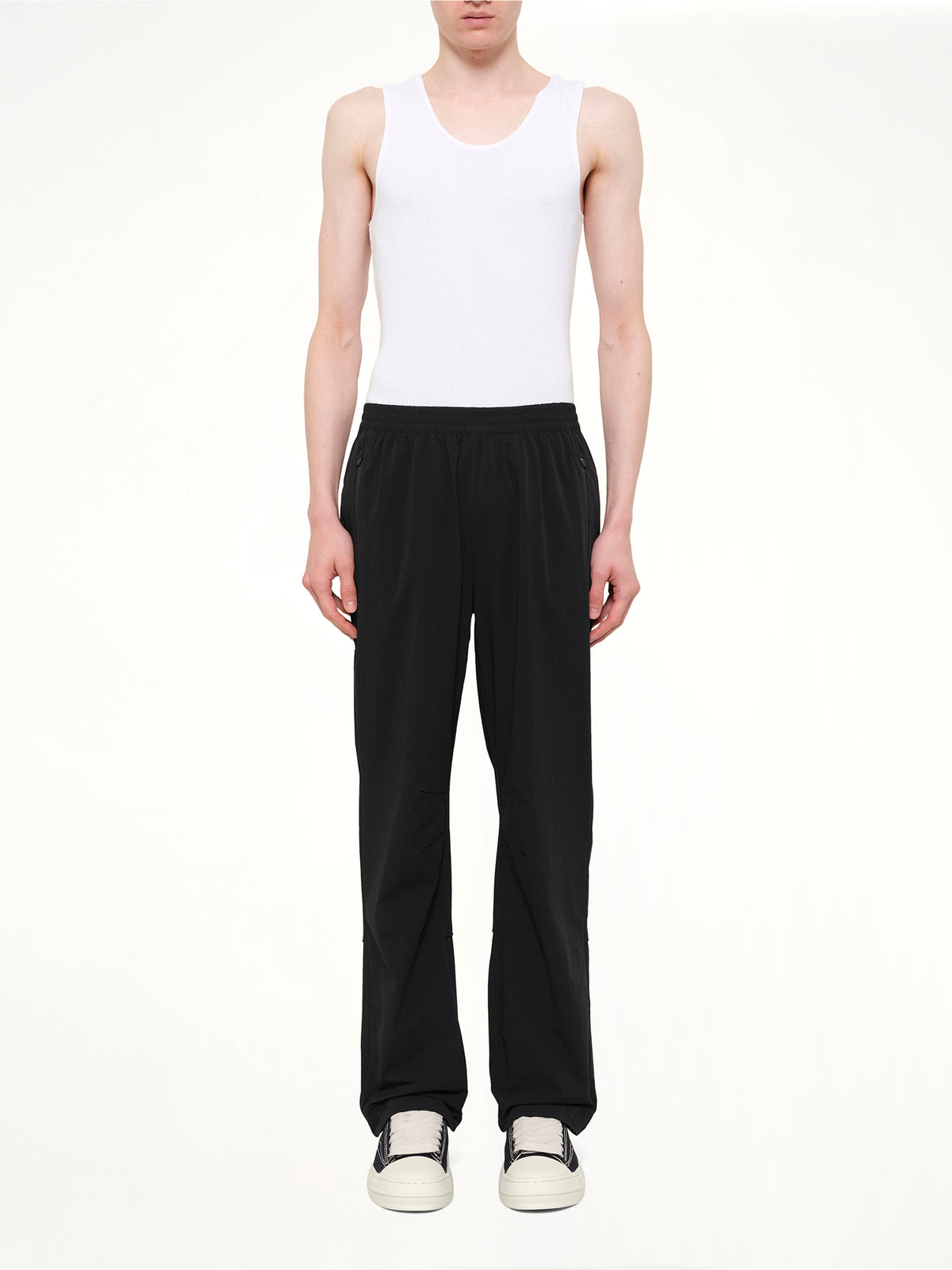 Team 247 Straight Leg Track Pant in Jet Black