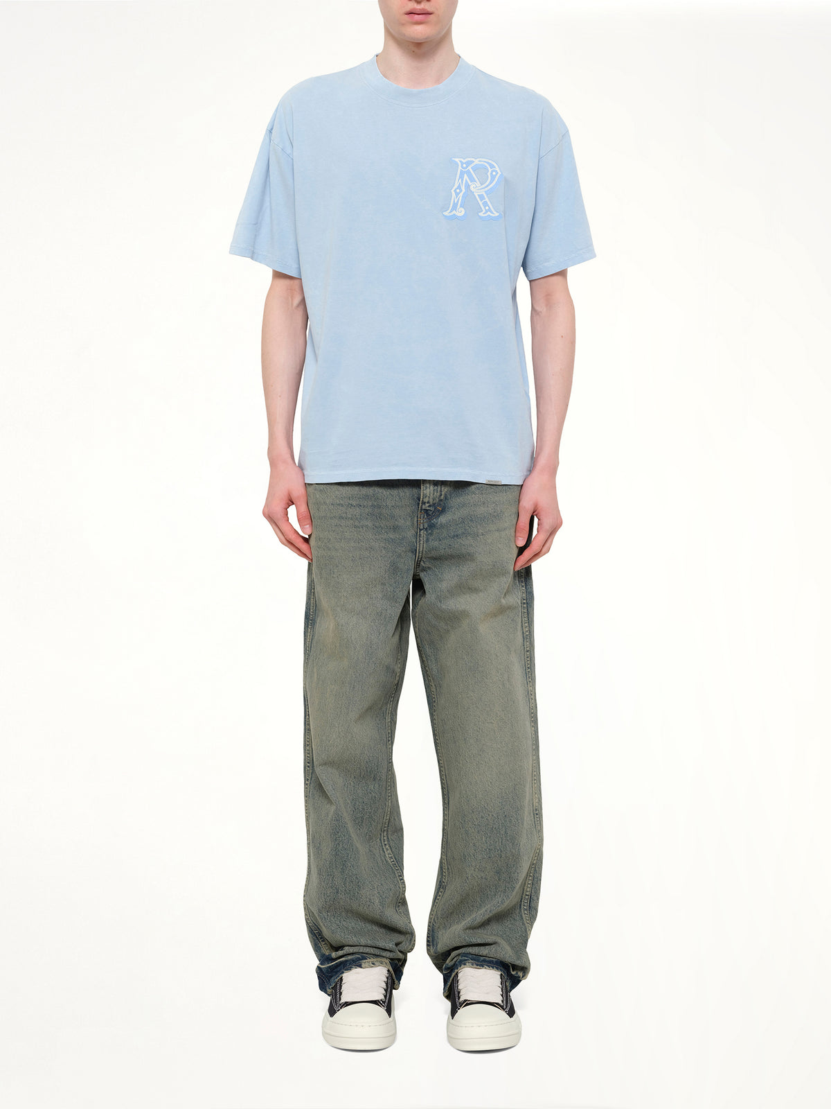 Western Initial T-Shirt in Mountain Bluebird