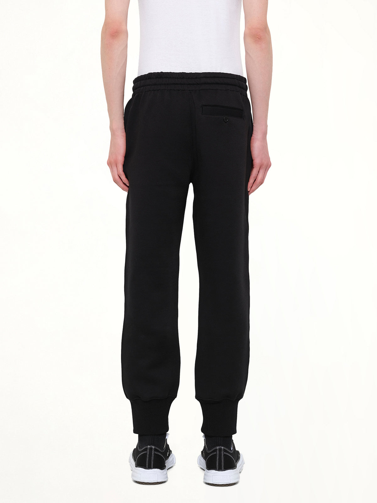 Double Knit Jogger Pants in Black