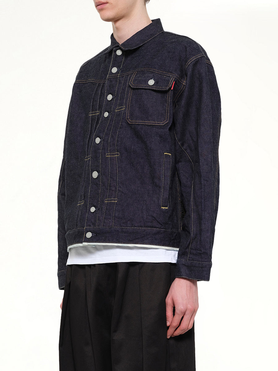Denim Blouson in Indigo