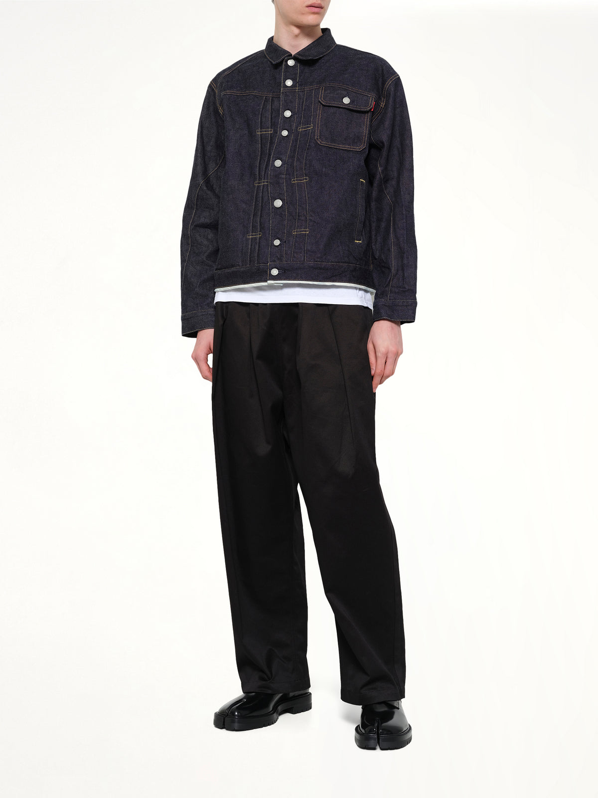 Denim Blouson in Indigo