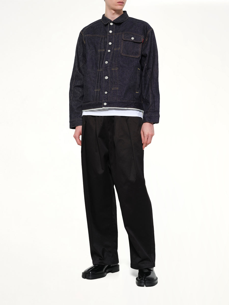Denim Blouson in Indigo