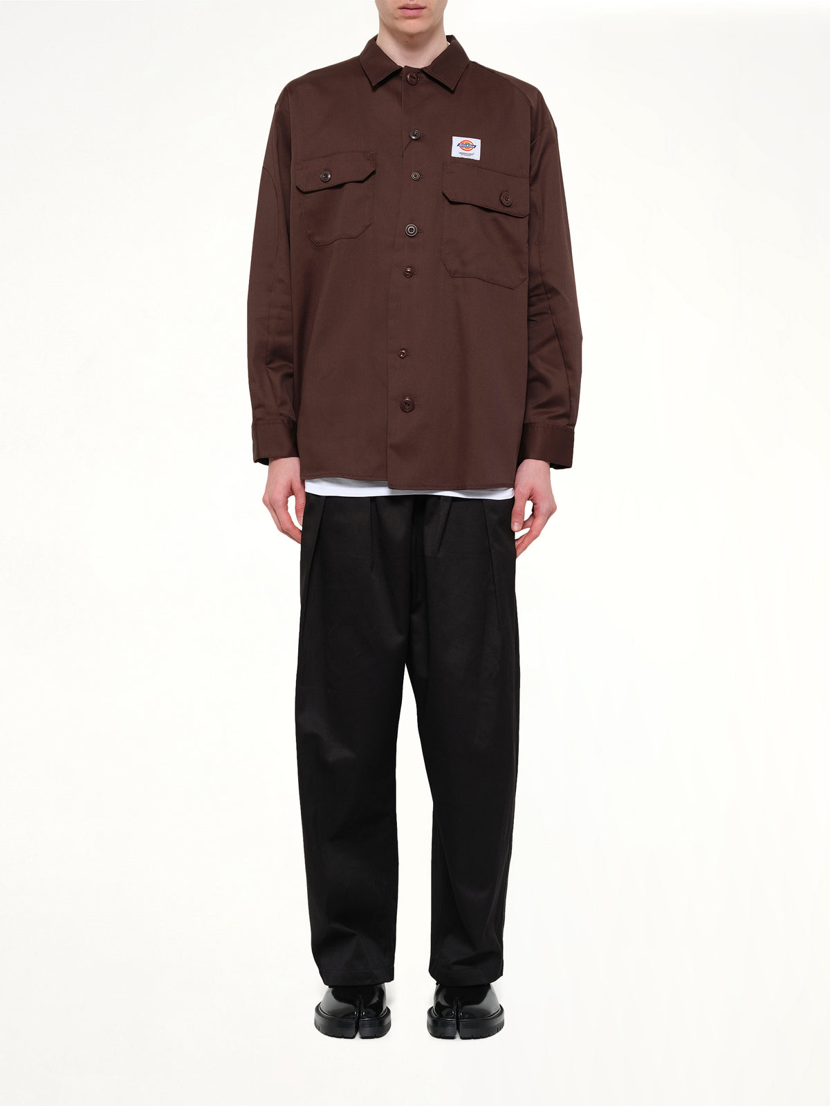 Dickies x UC LS Shirt in Brown