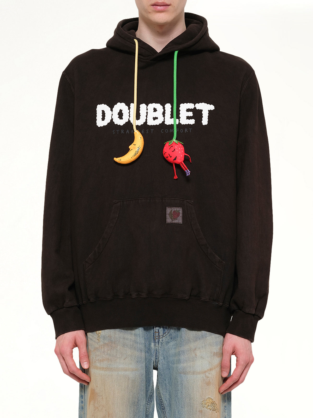 Mud-Dyed Hoodie With SHFU in Mud