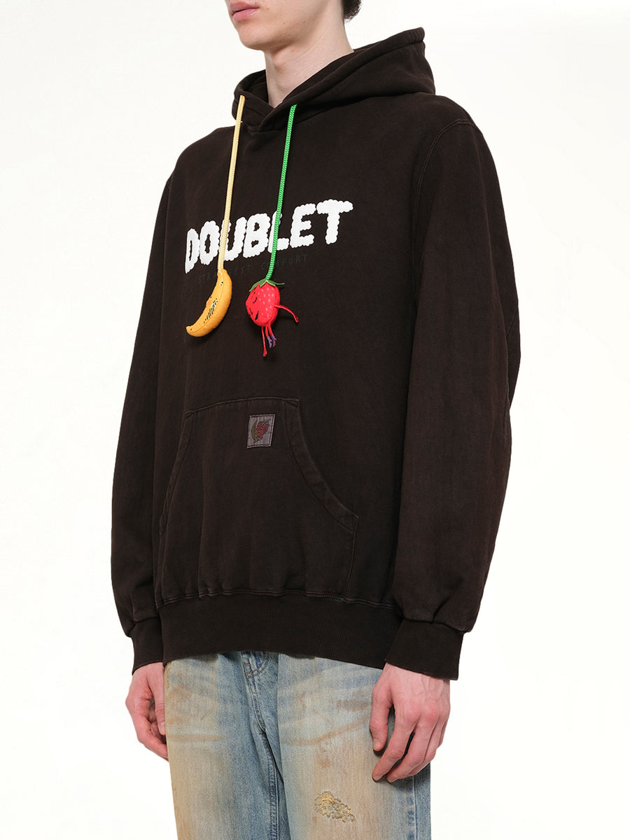 Mud-Dyed Hoodie With SHFU in Mud