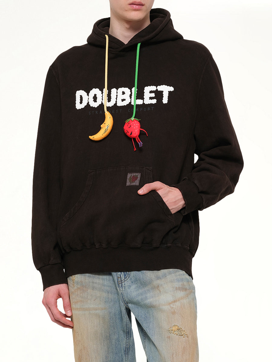 Mud-Dyed Hoodie With SHFU in Mud