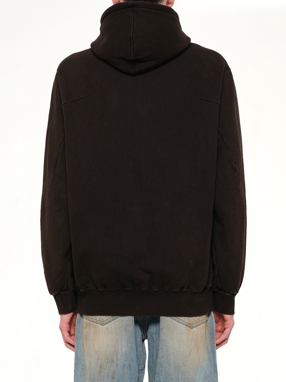 Mud-Dyed Hoodie With SHFU in Mud