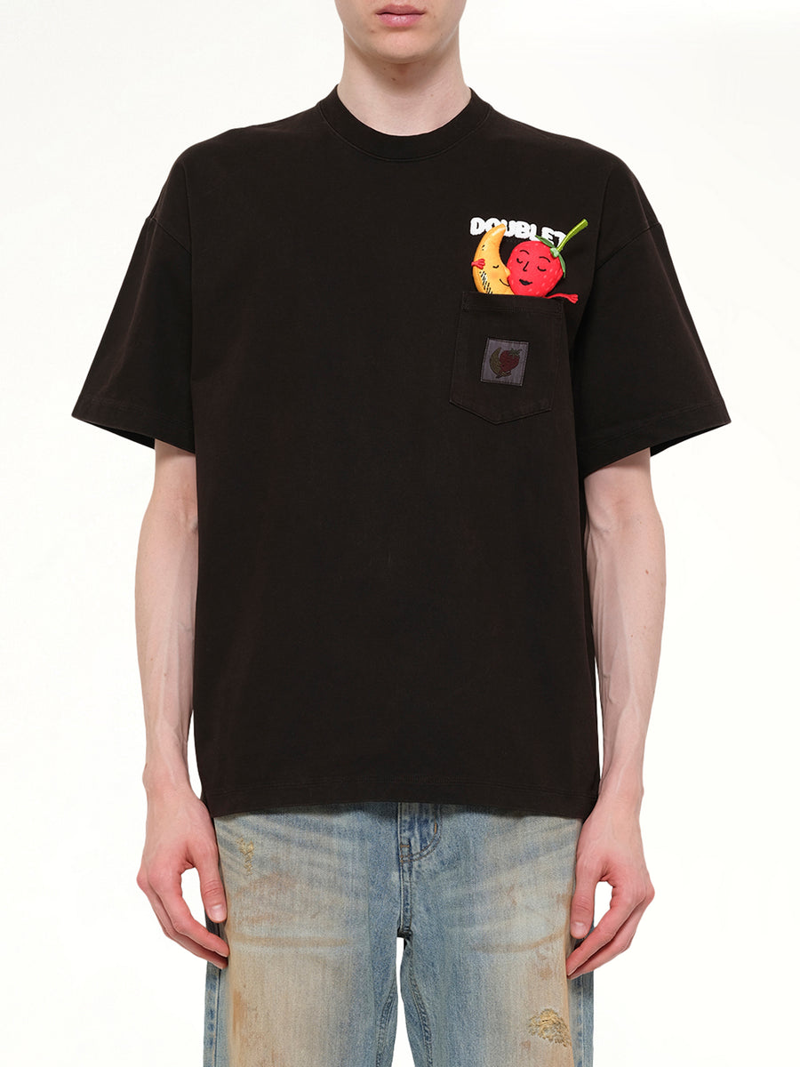 Mud-Dyed T-Shirt With SHFU in Mud