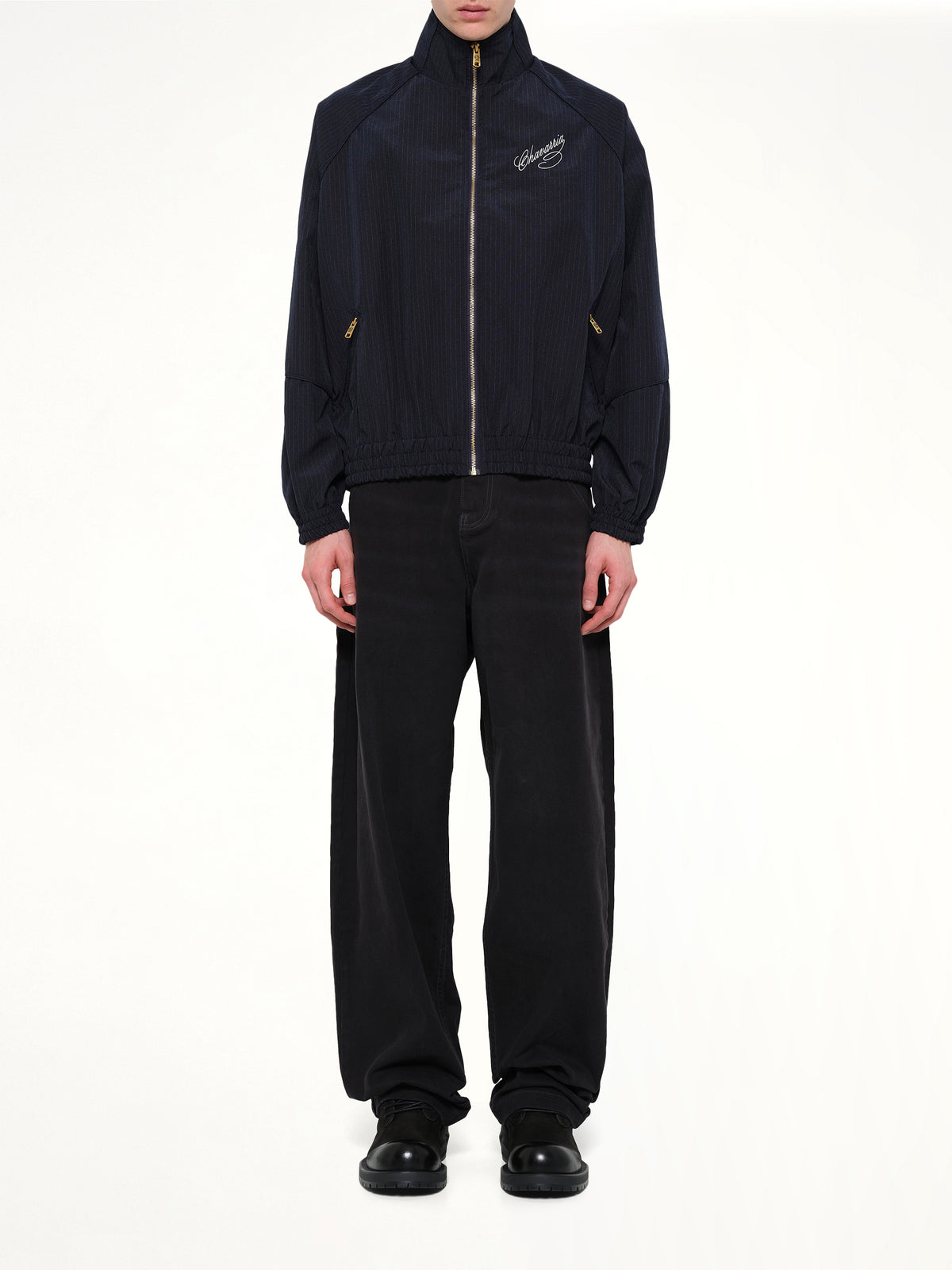 Ruff Rider Track Jacket in Peacoat Stripe
