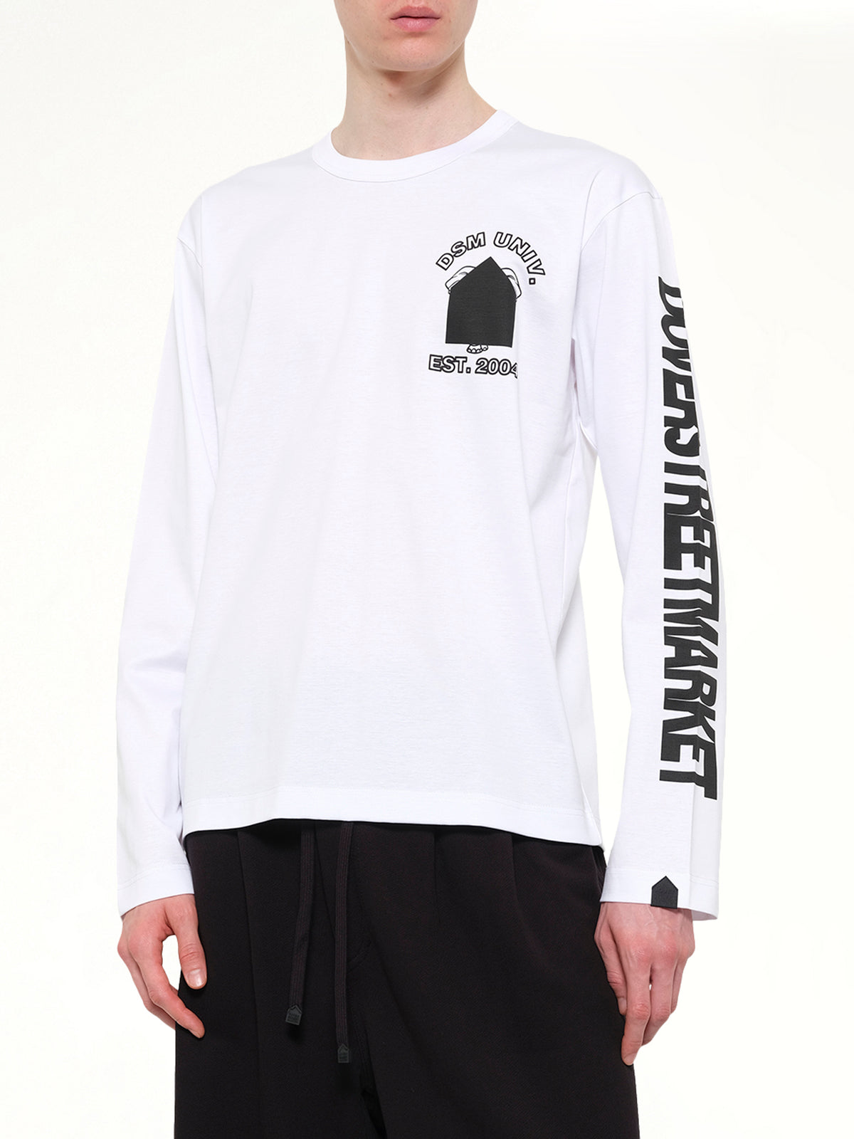 DSMU Long Sleeve T-Shirt in White
