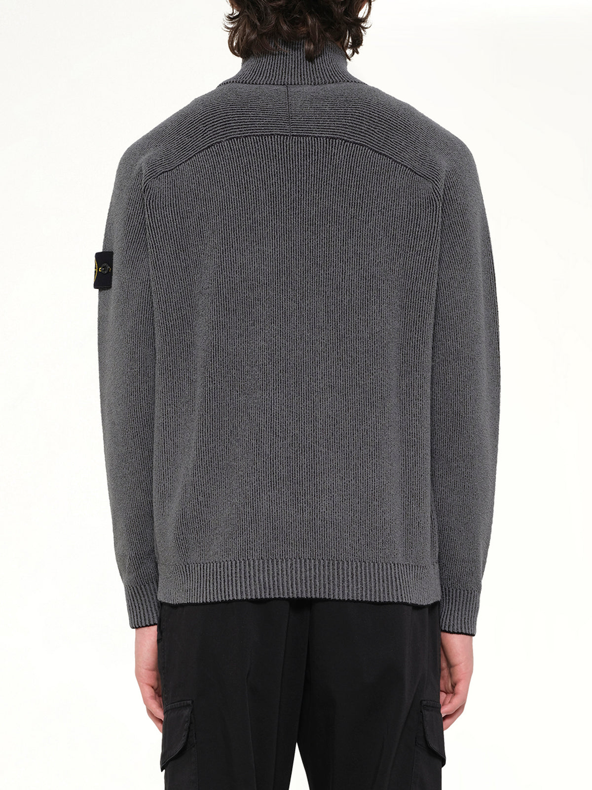 5100034 Cardigan in Melange Charcoal