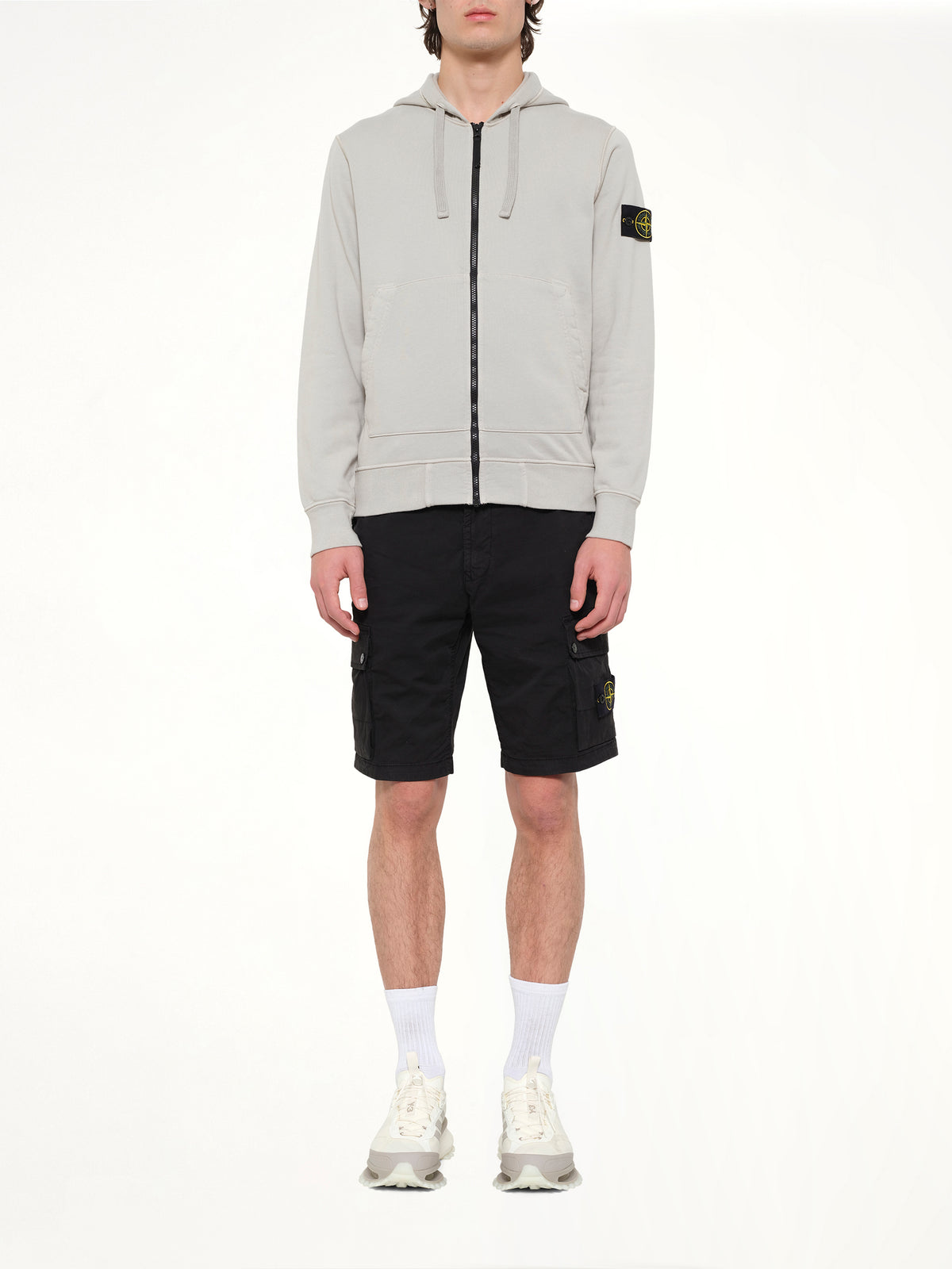 6100061 Hoodie Sweater in Pearl Grey