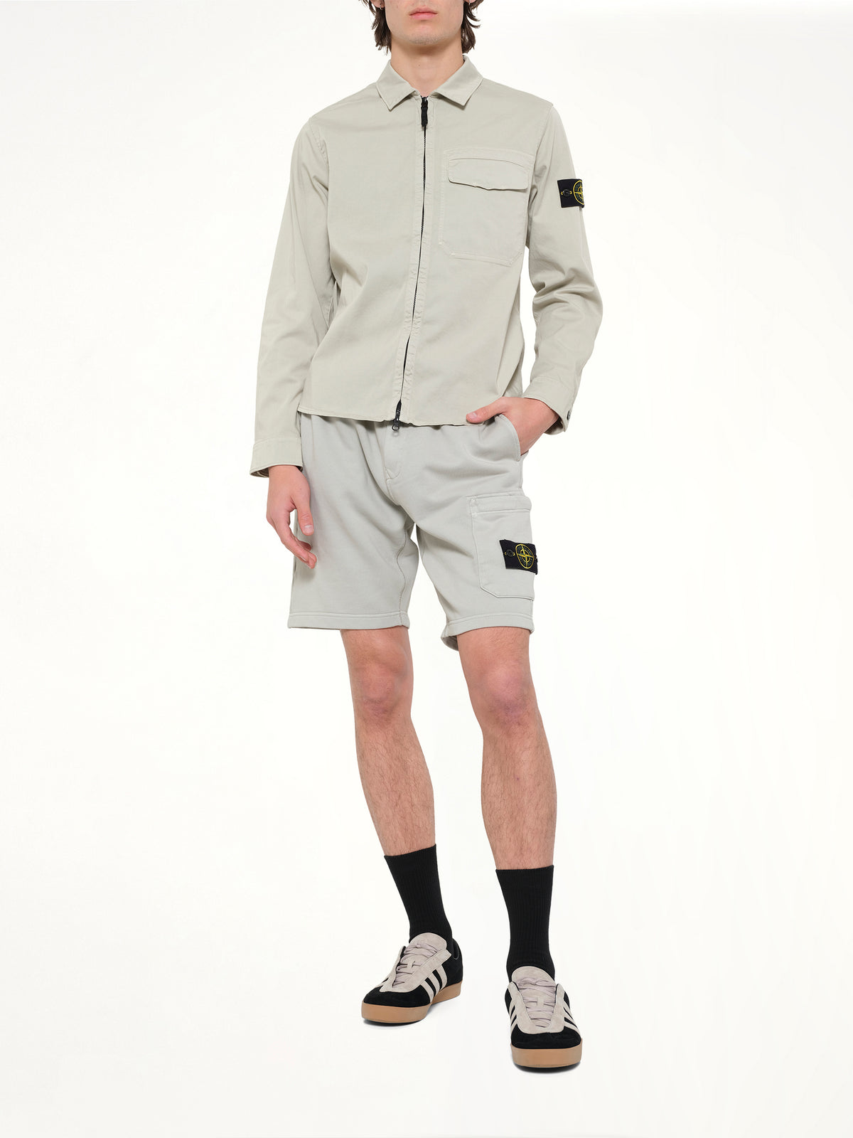 6200011 Shorts in Pearl Grey