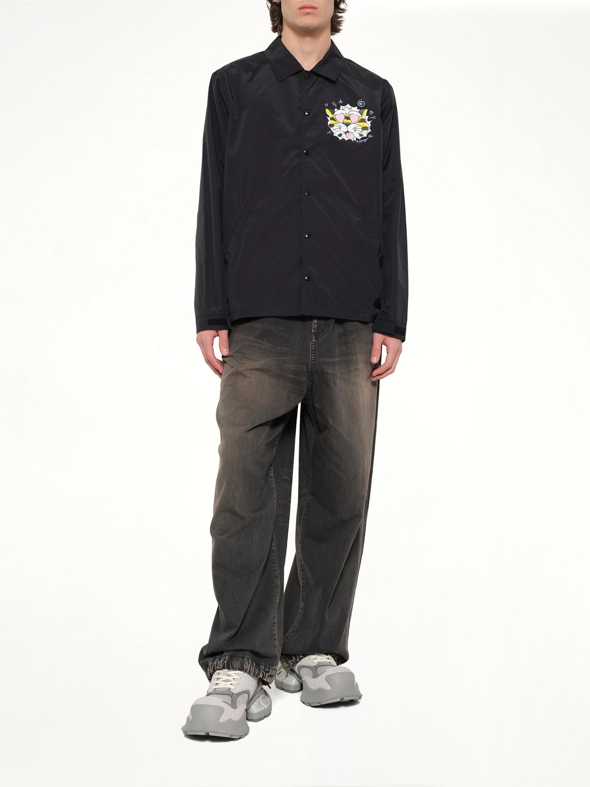 Kenzo Wild Tiger Light Coach Jacket in Black