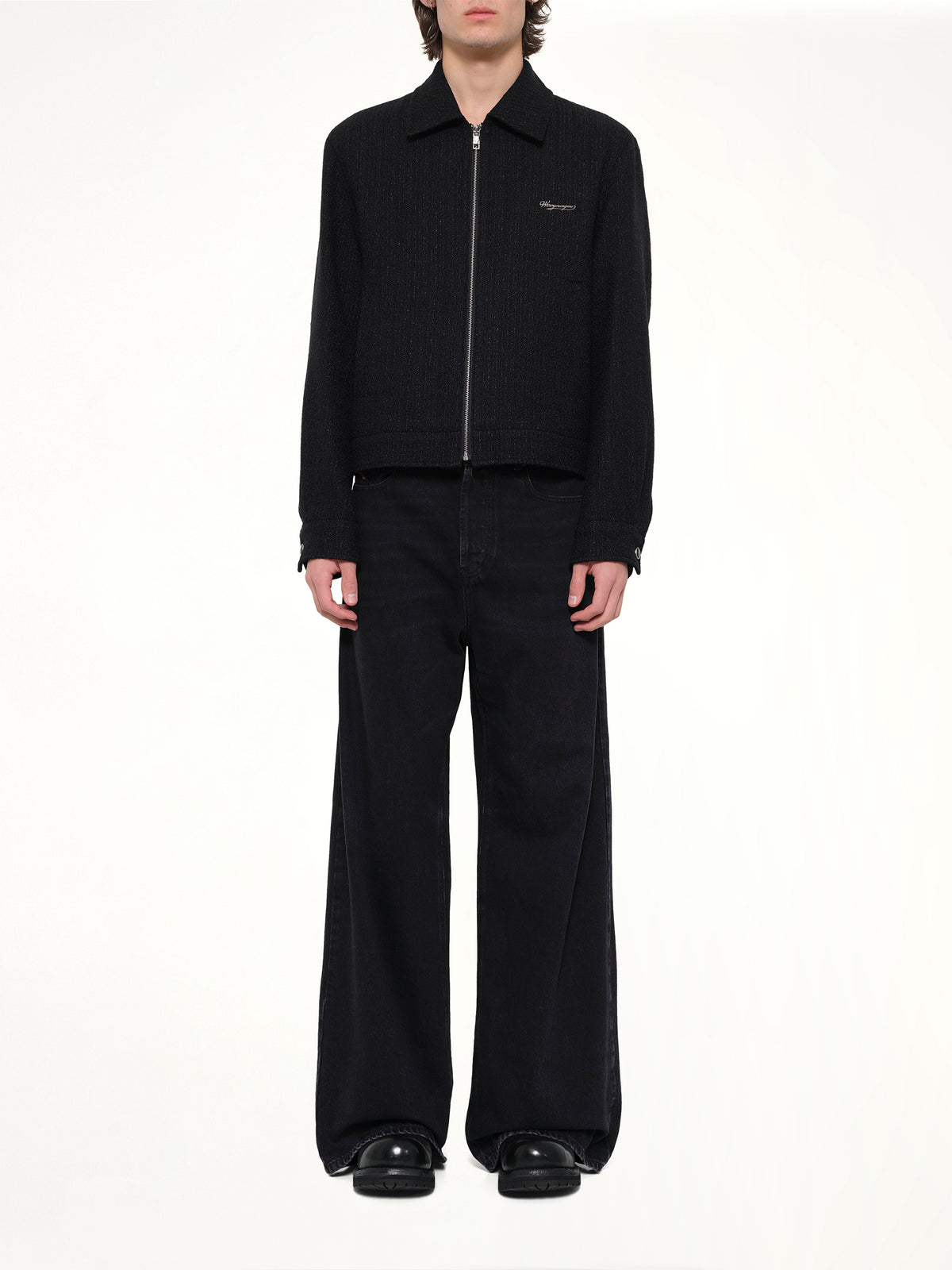 Wool Blouson in Black