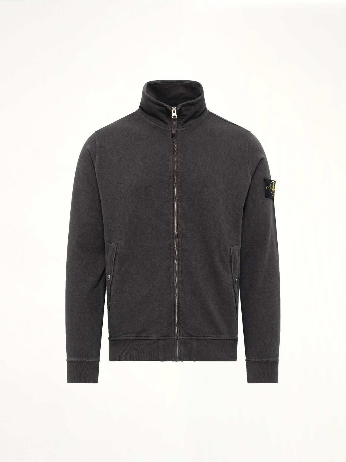 6100033 Zip Up Cardigan in Charcoal