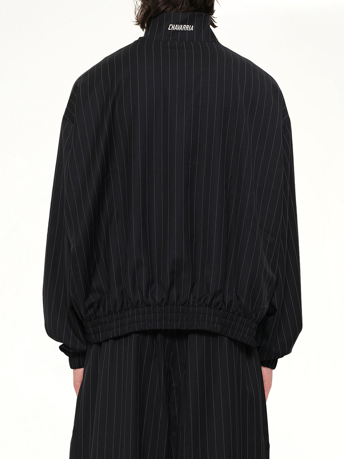 Adidas x Chavarria Pinstripe Jacket in Black/White