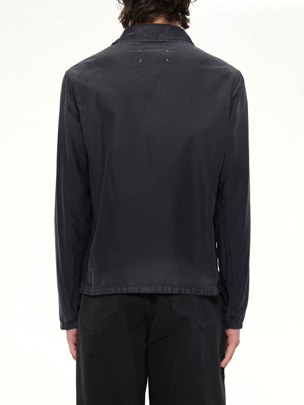 Brushed Moleskin Jacket in Black