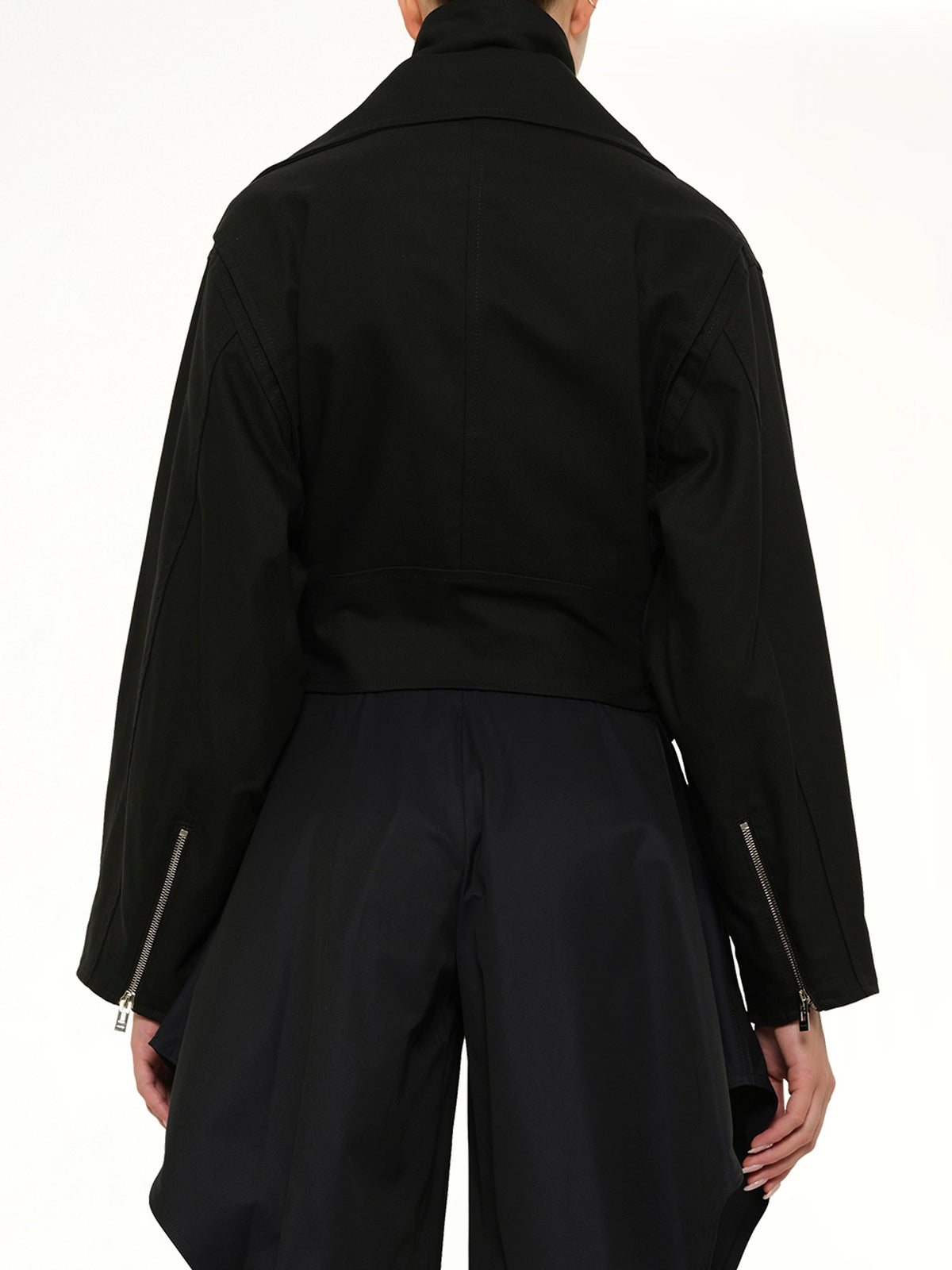 Layered Biker in Black