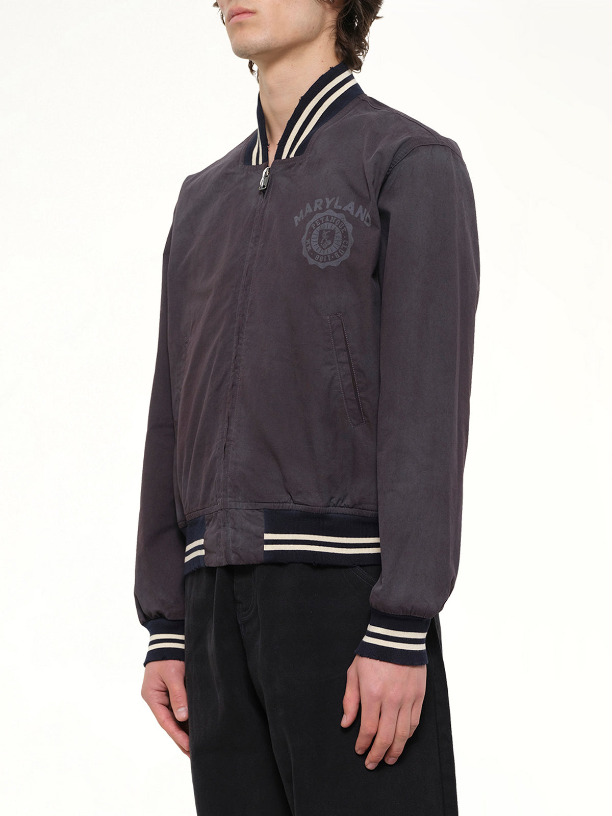 Maryland Bomber Jacket in Washed Black