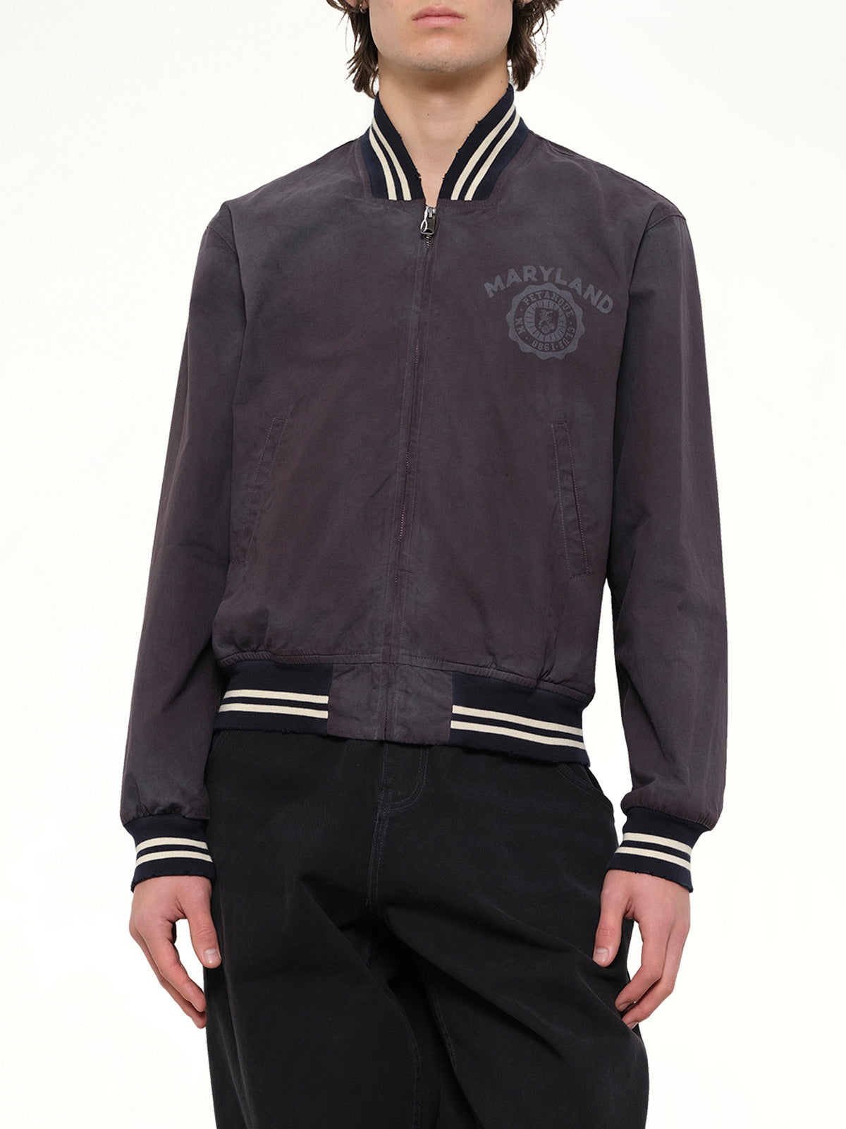 Maryland Bomber Jacket in Washed Black