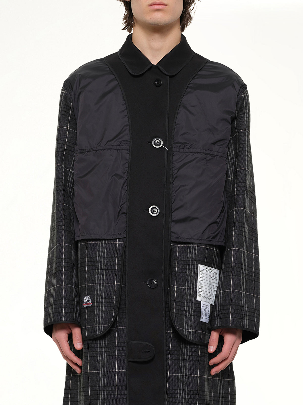 Reversible Coat in Black/Grey