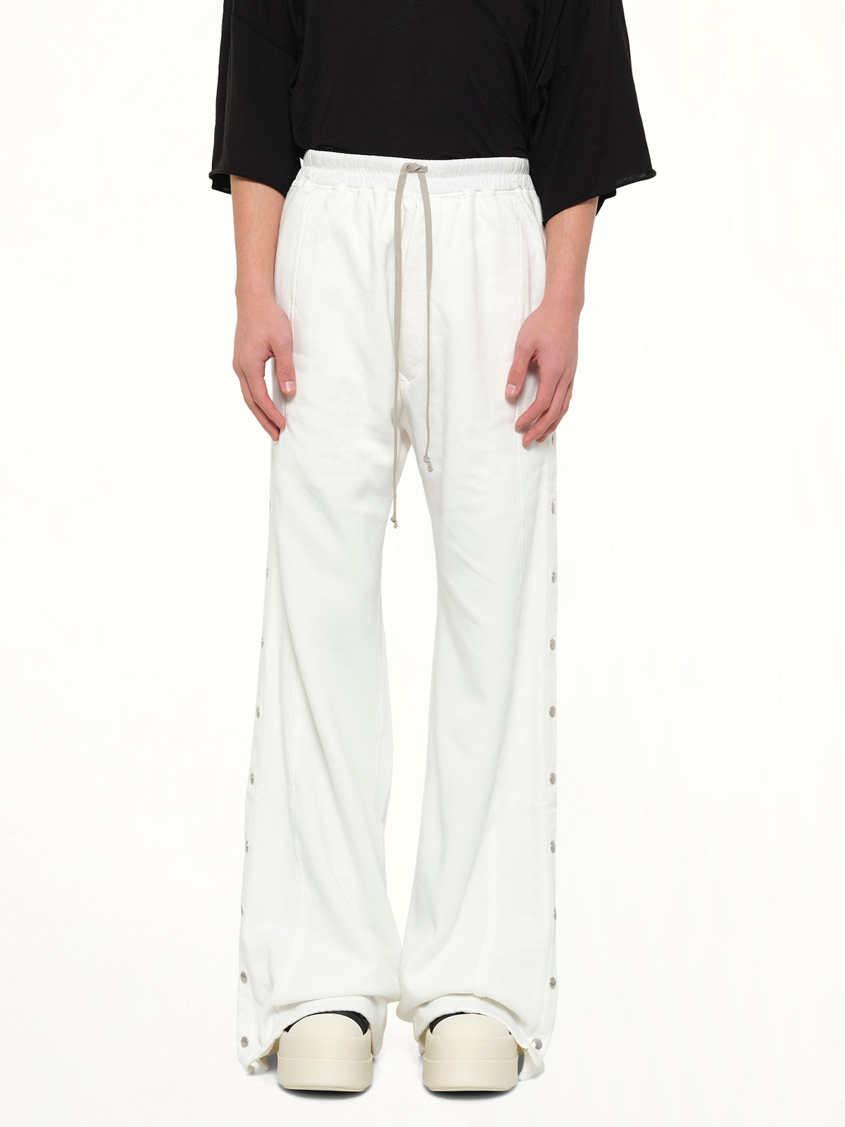 Wide Pusher Pants in Milk Wash
