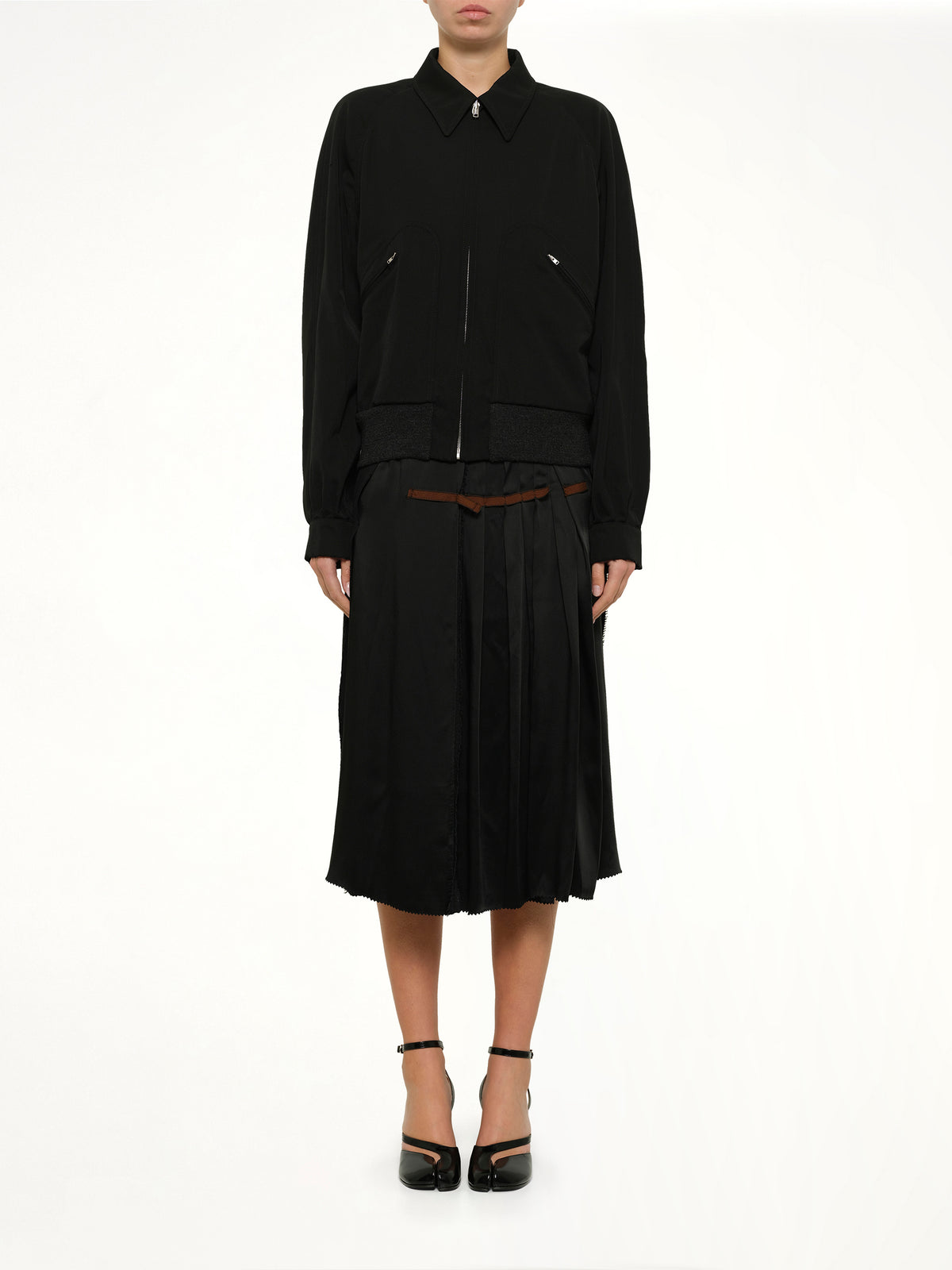 Wool Blouson in Black