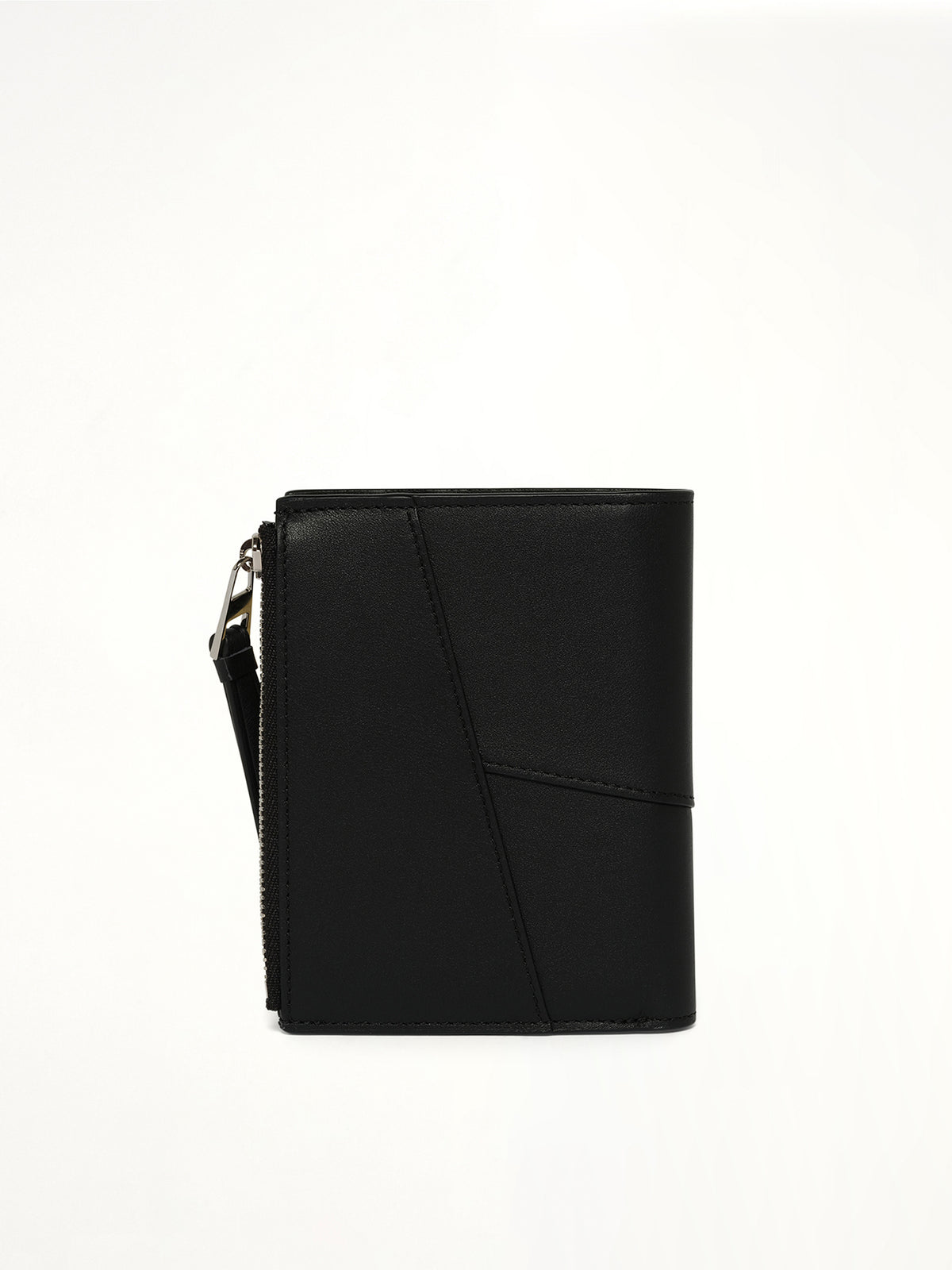 Puzzle Edge Slim Compact Wallet in Black