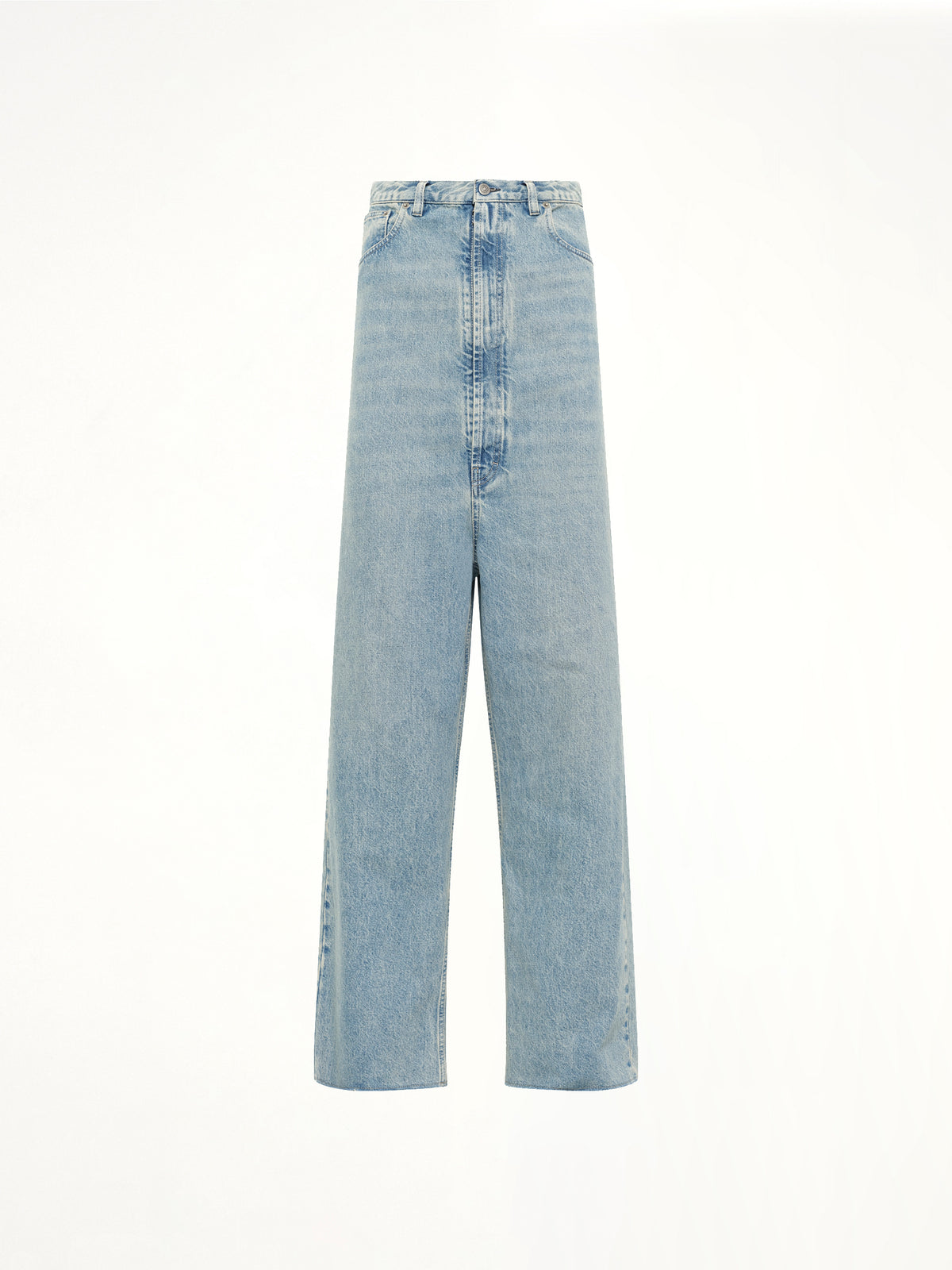 Dropped Crotch Jeans in Ice Blue