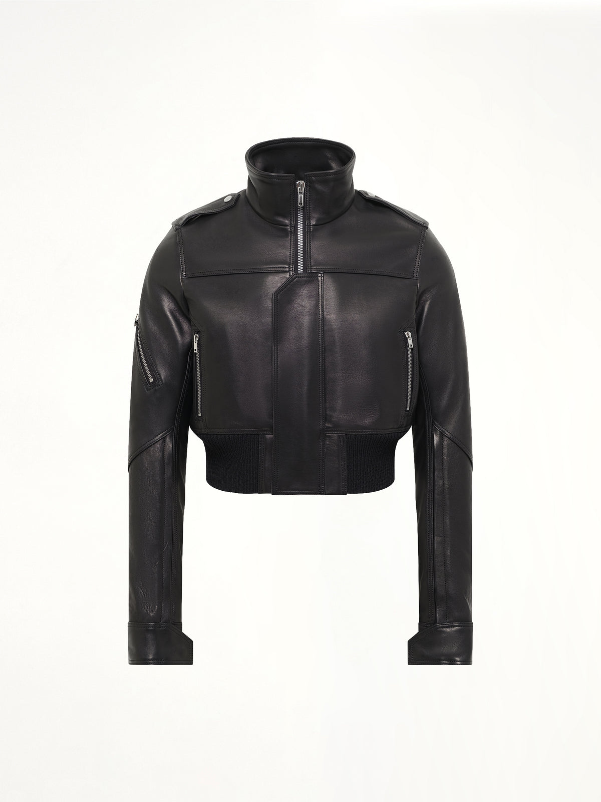 Rev Leather Jacket in Black