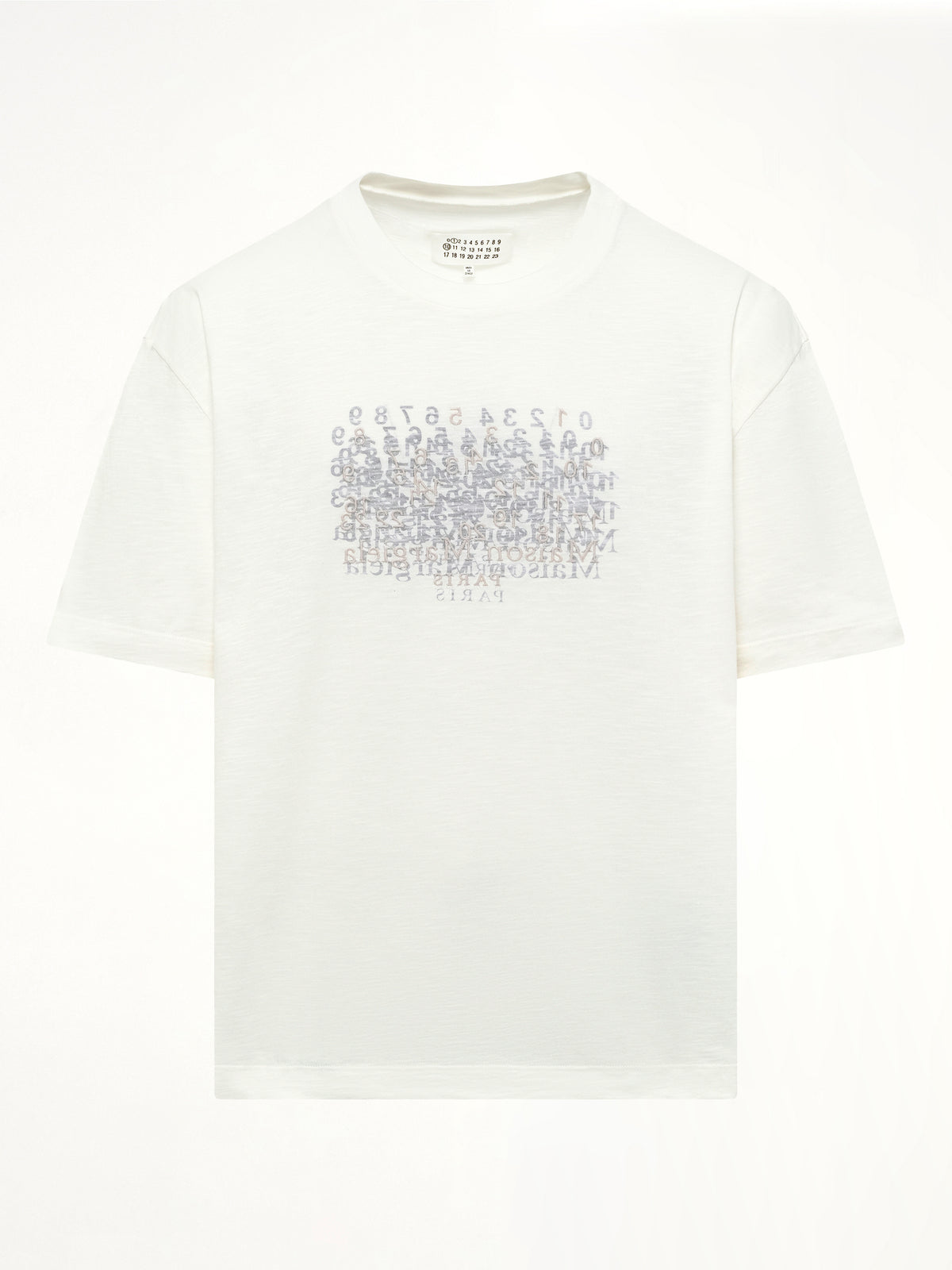 Slubby Logo T-Shirt in Off White