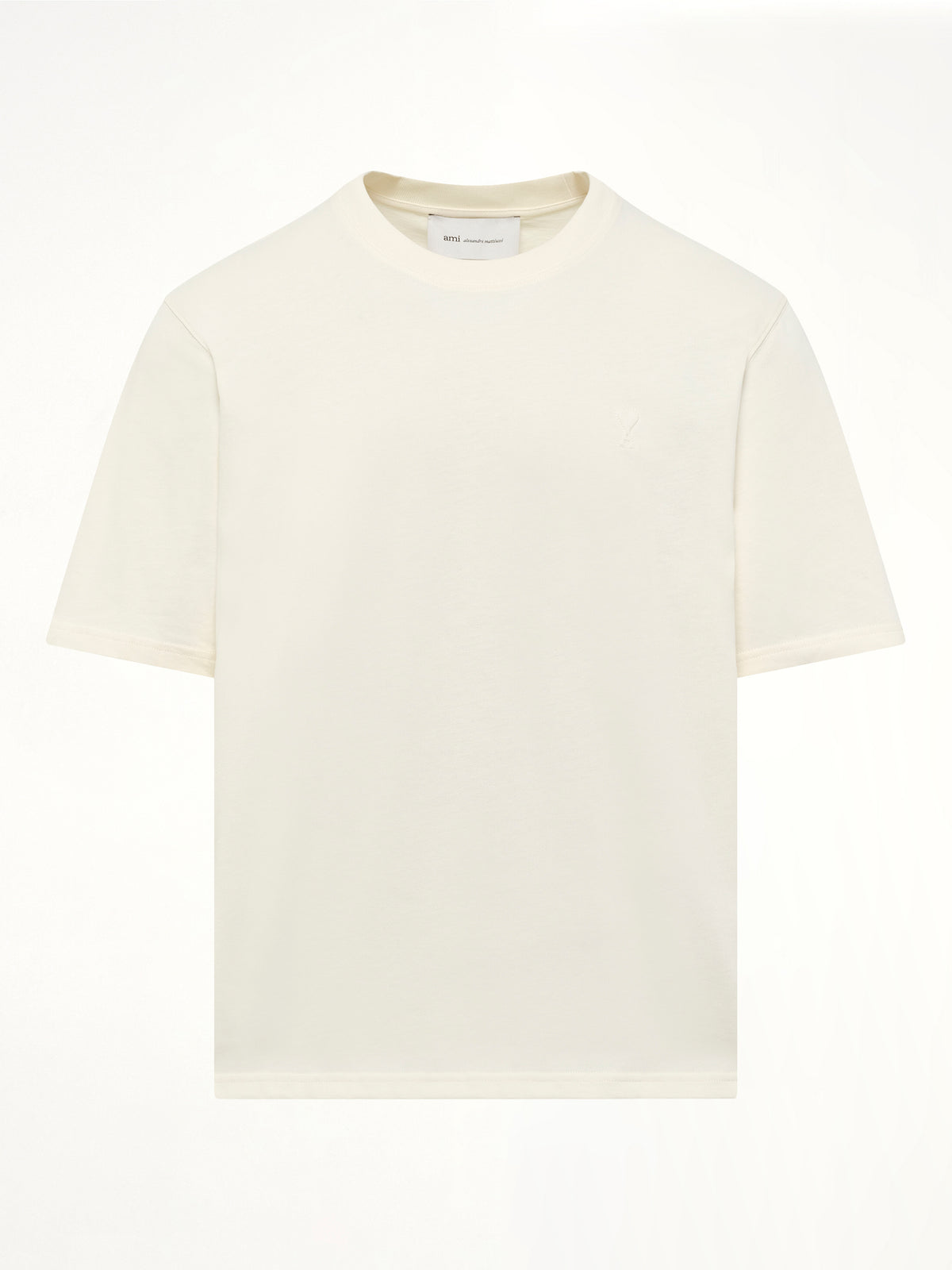 Small Embossed ADC T-Shirt in Cream