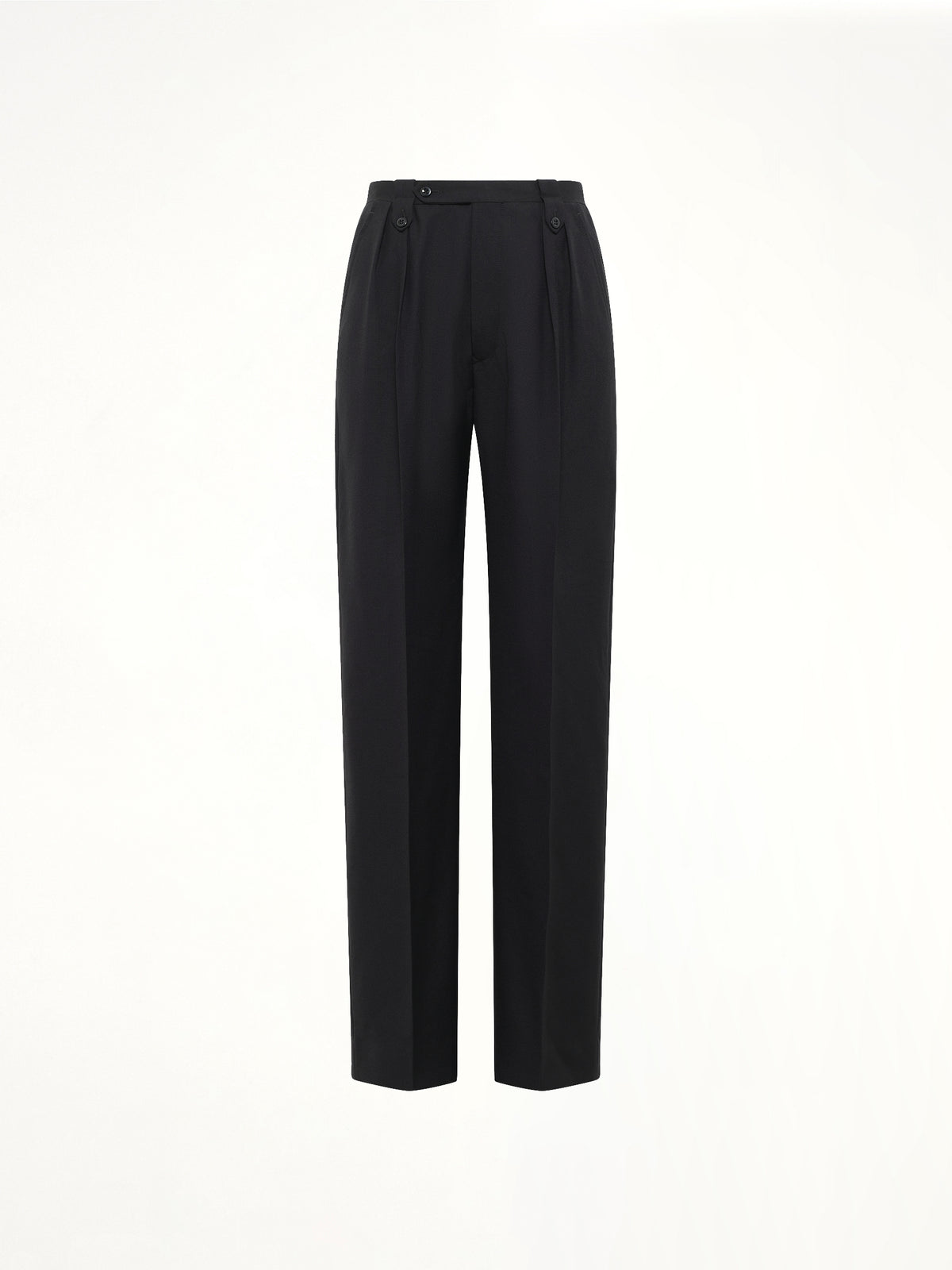 Tropical Wool Pants in Black