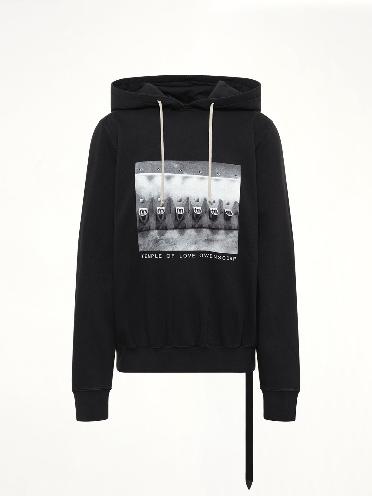 Urinal Oversized Hoodie in Black/Milk