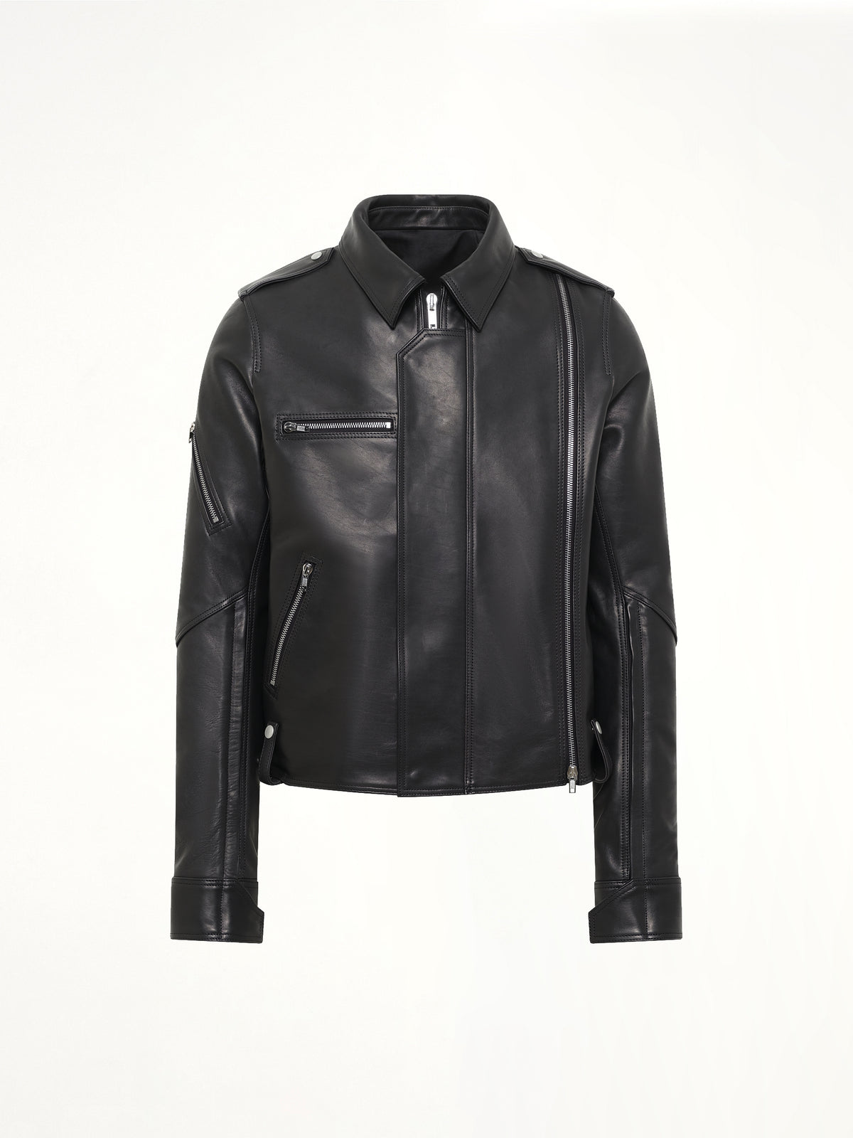 Vega Leather Jacket in Black