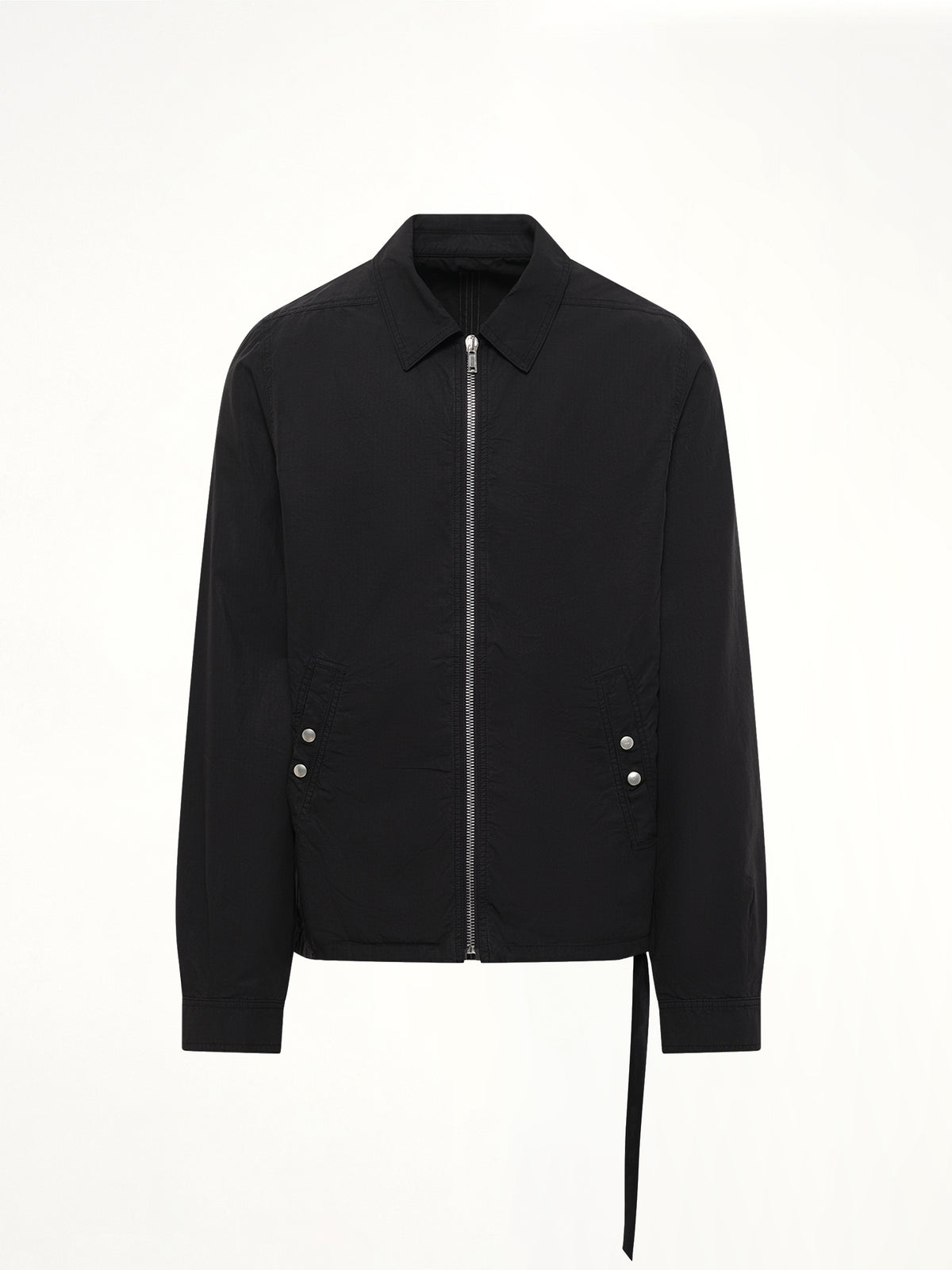Zipfront Jacket in Black