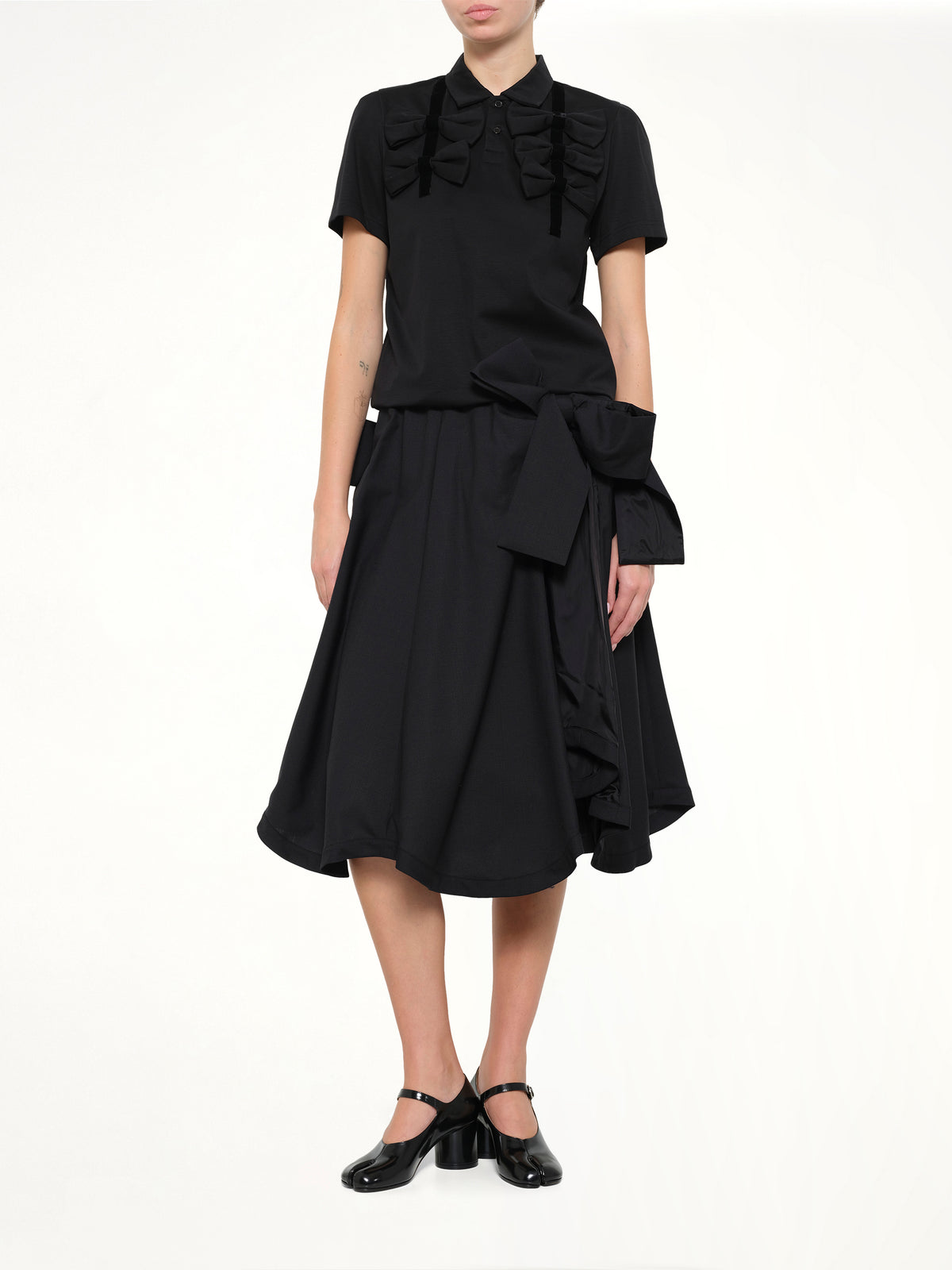 Bowtie Polo in Black
