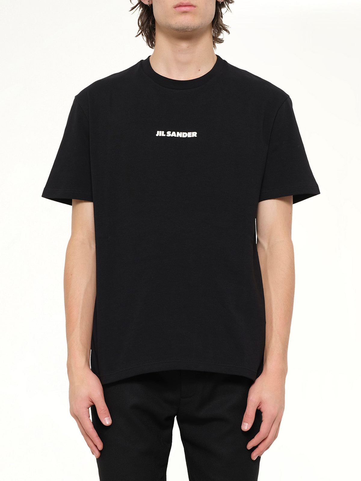 Crewneck Small Logo T-Shirt in Black