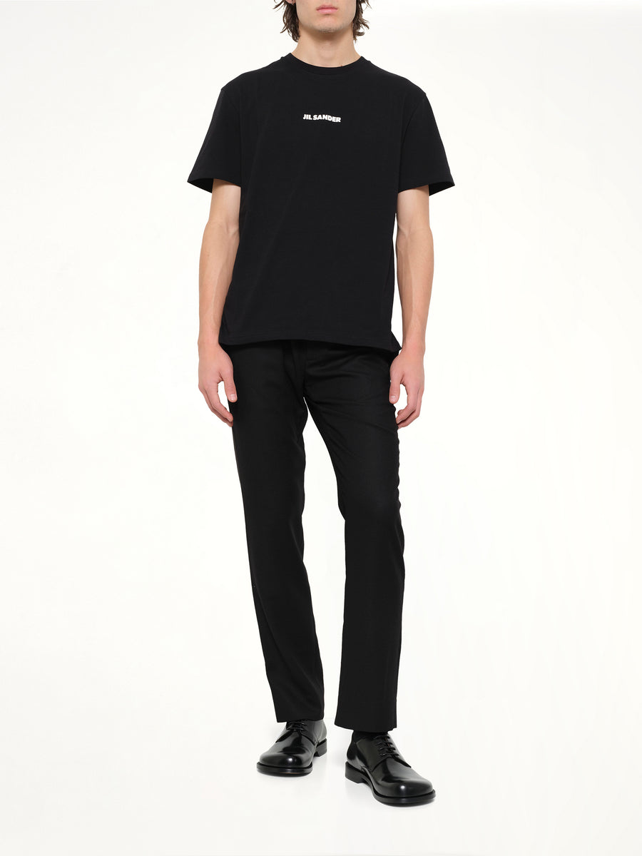 Crewneck Small Logo T-Shirt in Black