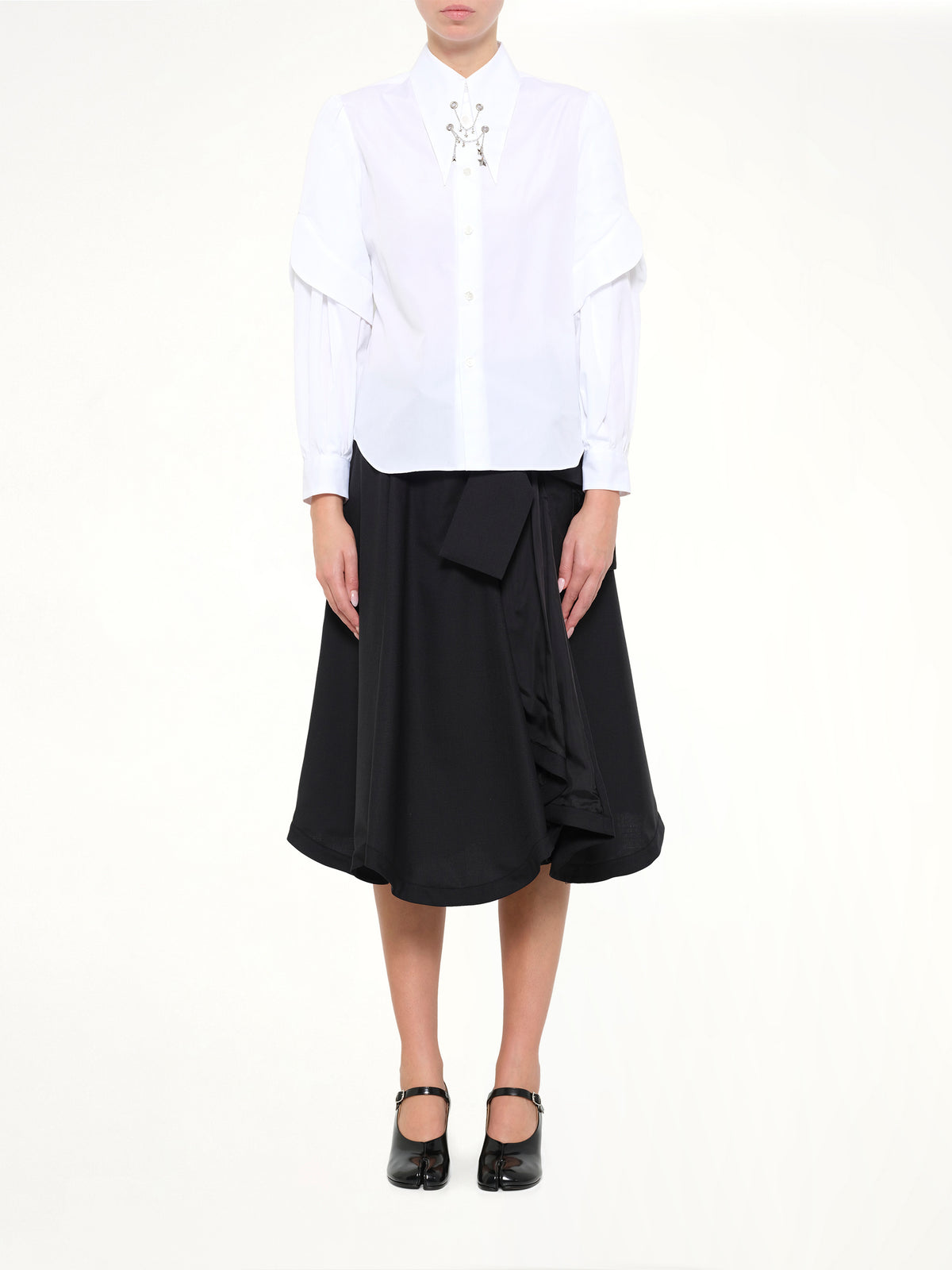 Star Embelishment Shirt in White