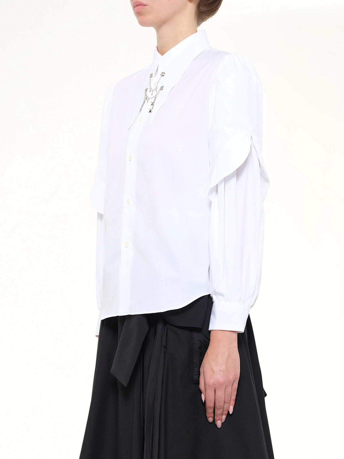 Star Embelishment Shirt in White