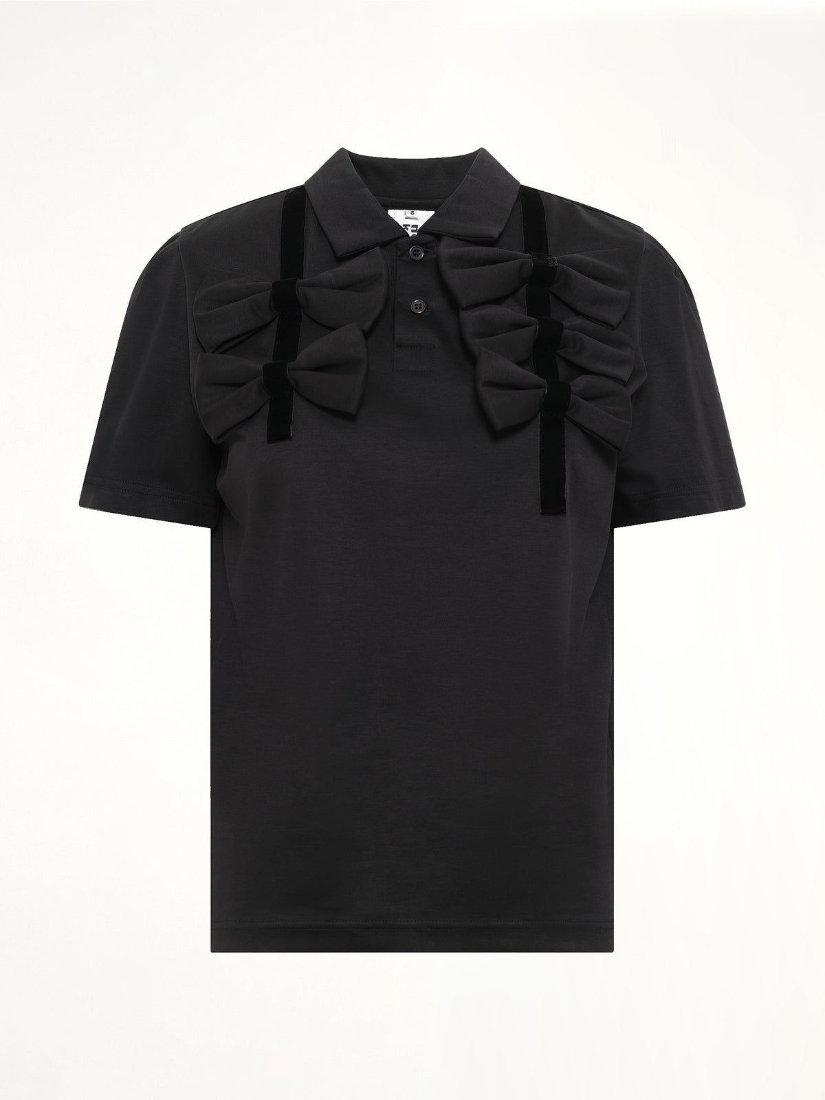 Bowtie Polo in Black