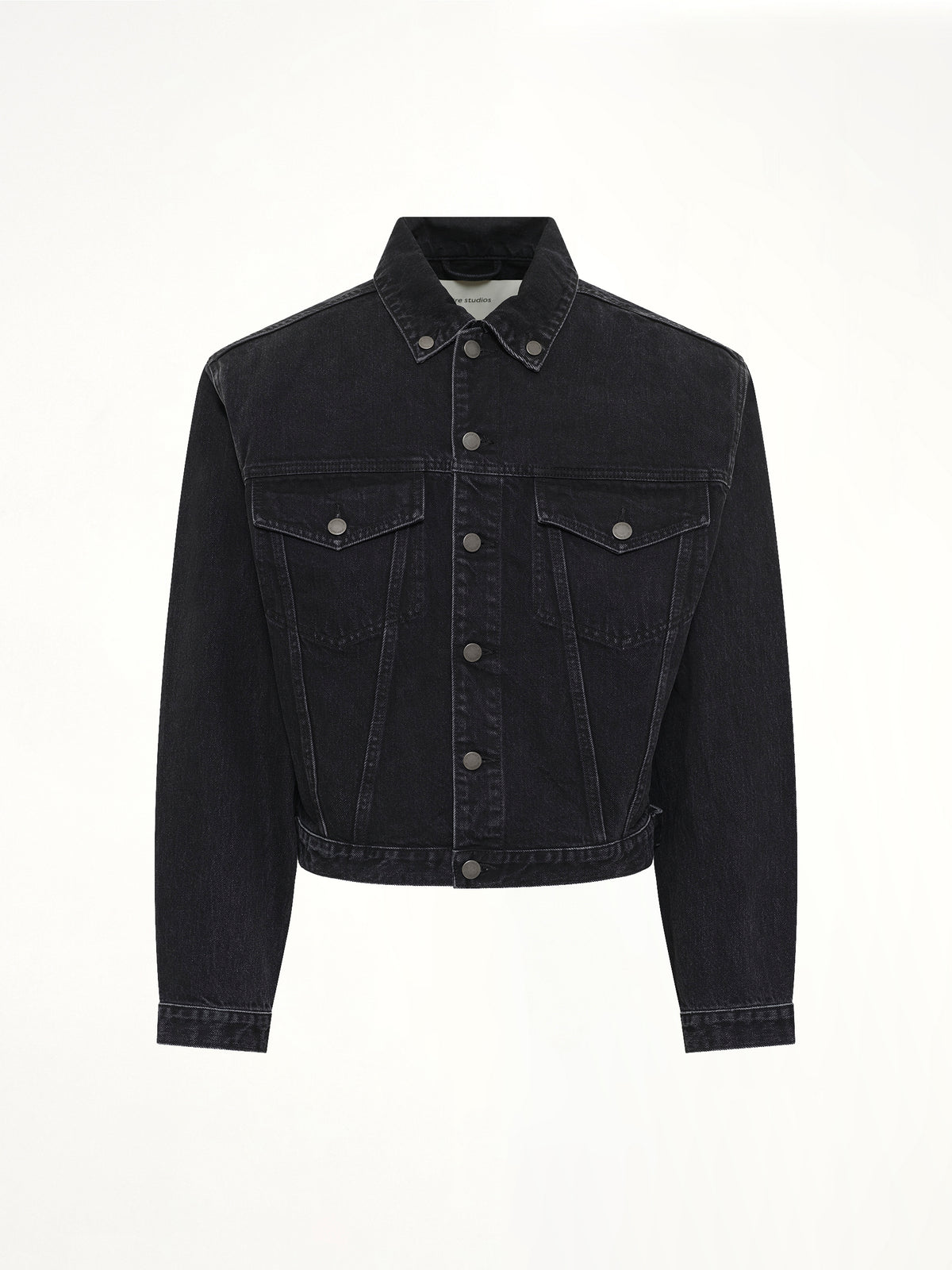 Shrunken Denim Jacket in Magnetite