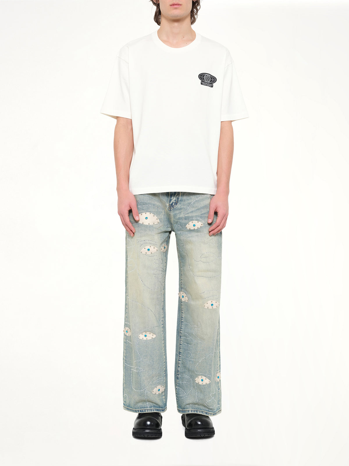 Globe Space Program T-Shirt in White