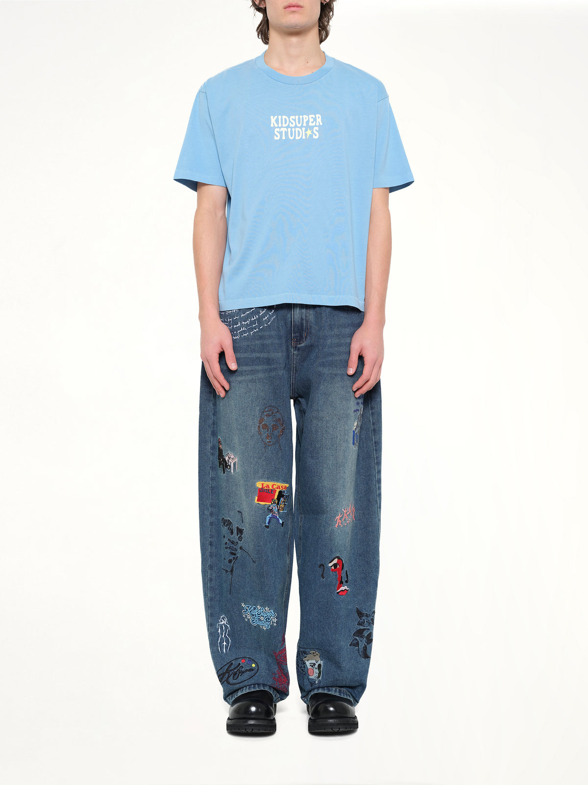 The Boy who Jumped the Moon T-Shirt in Light Blue