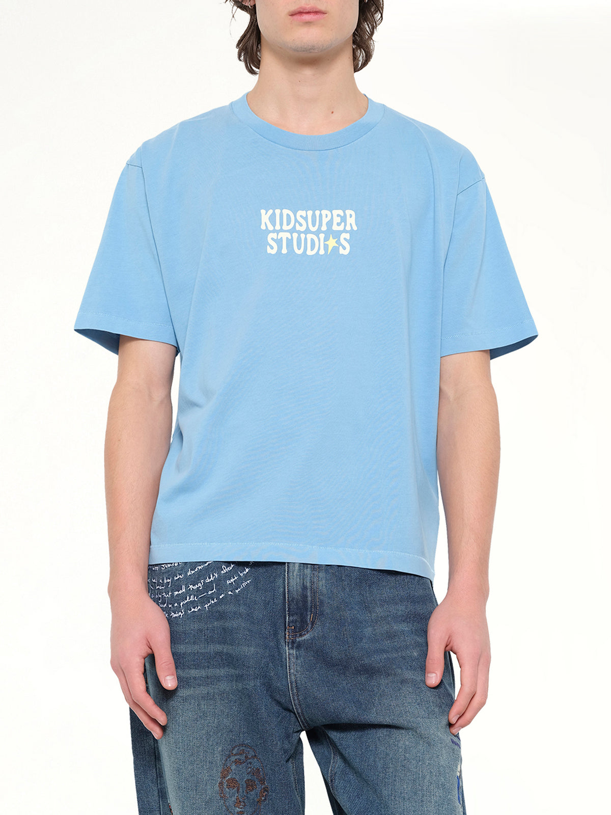 The Boy who Jumped the Moon T-Shirt in Light Blue