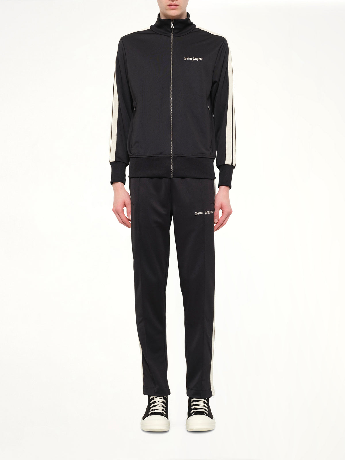 Classic Logo Track Top in Black/Off White