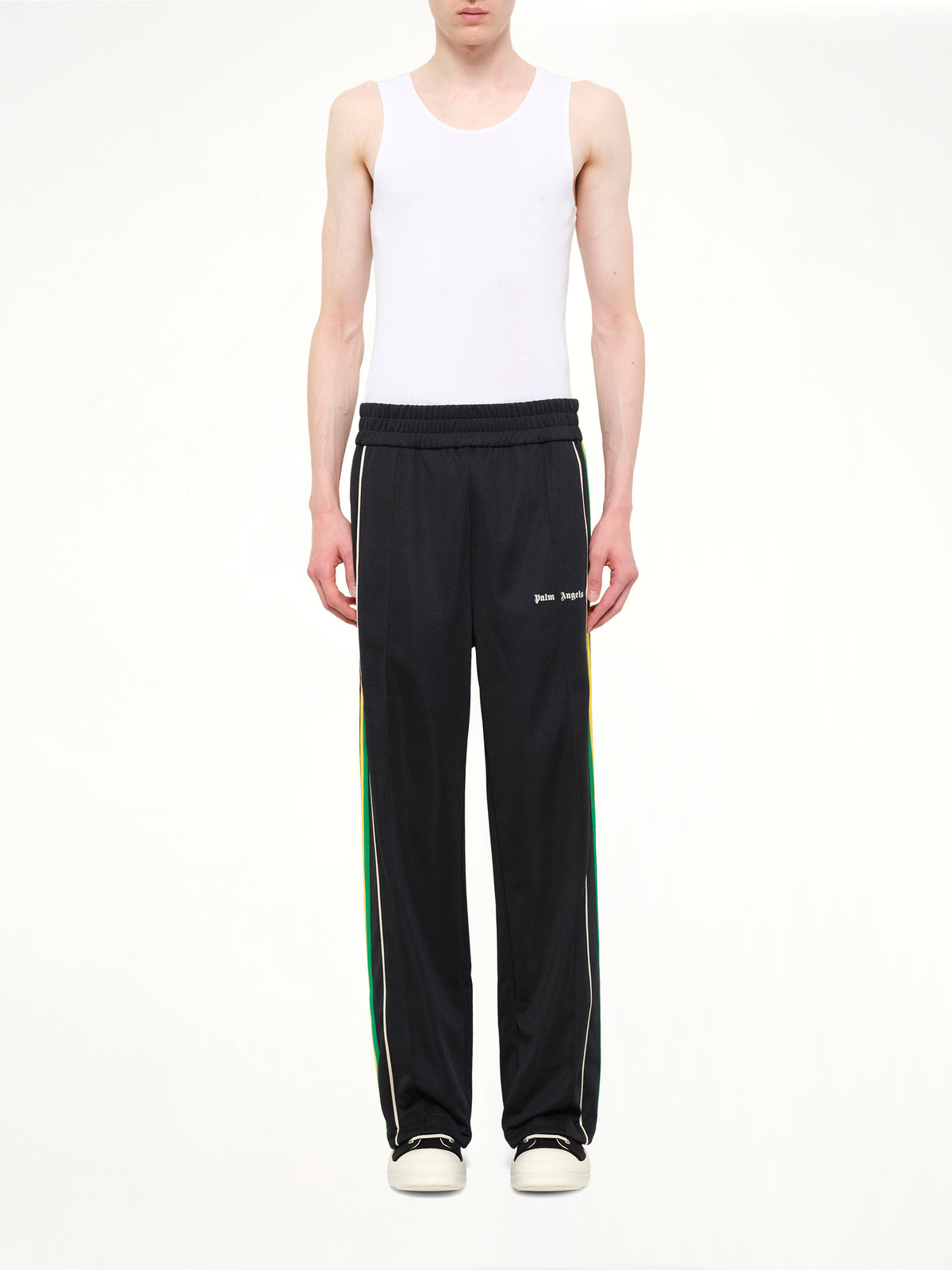 J Classic Logo Vint Track Pants in Black/Off White