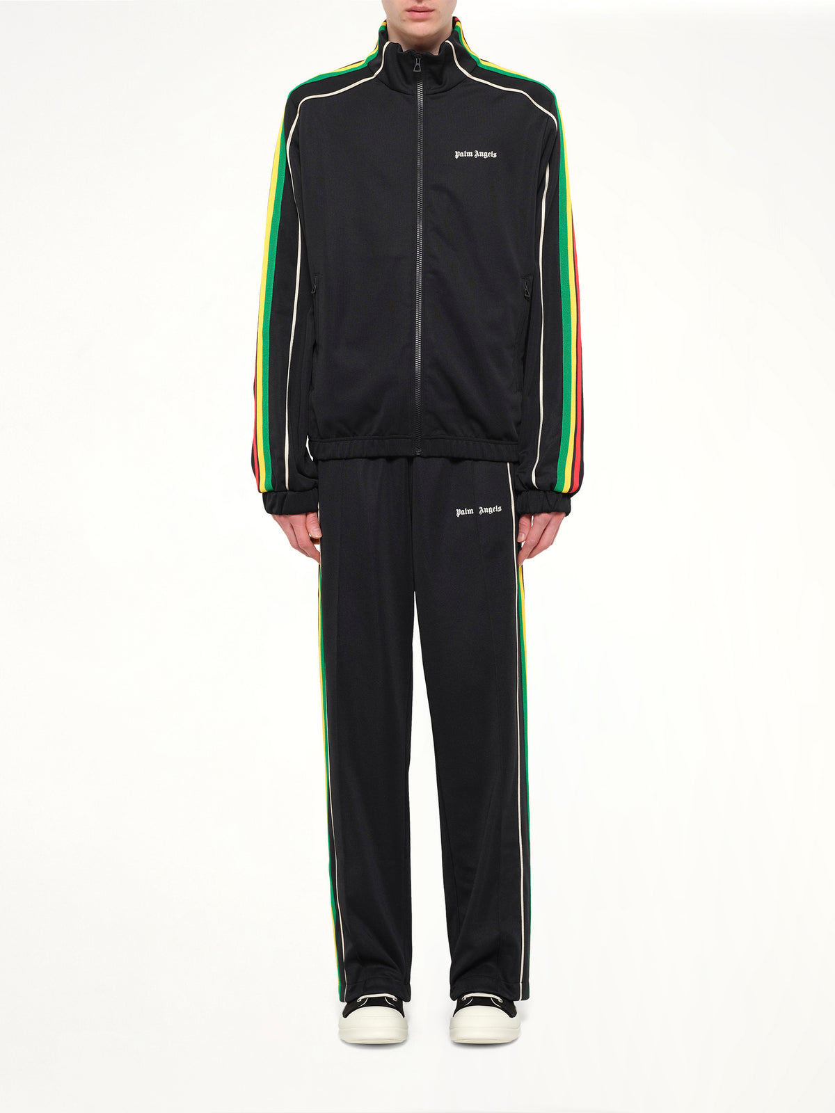 J Classic Logo Vint Track Top in Black/Off White